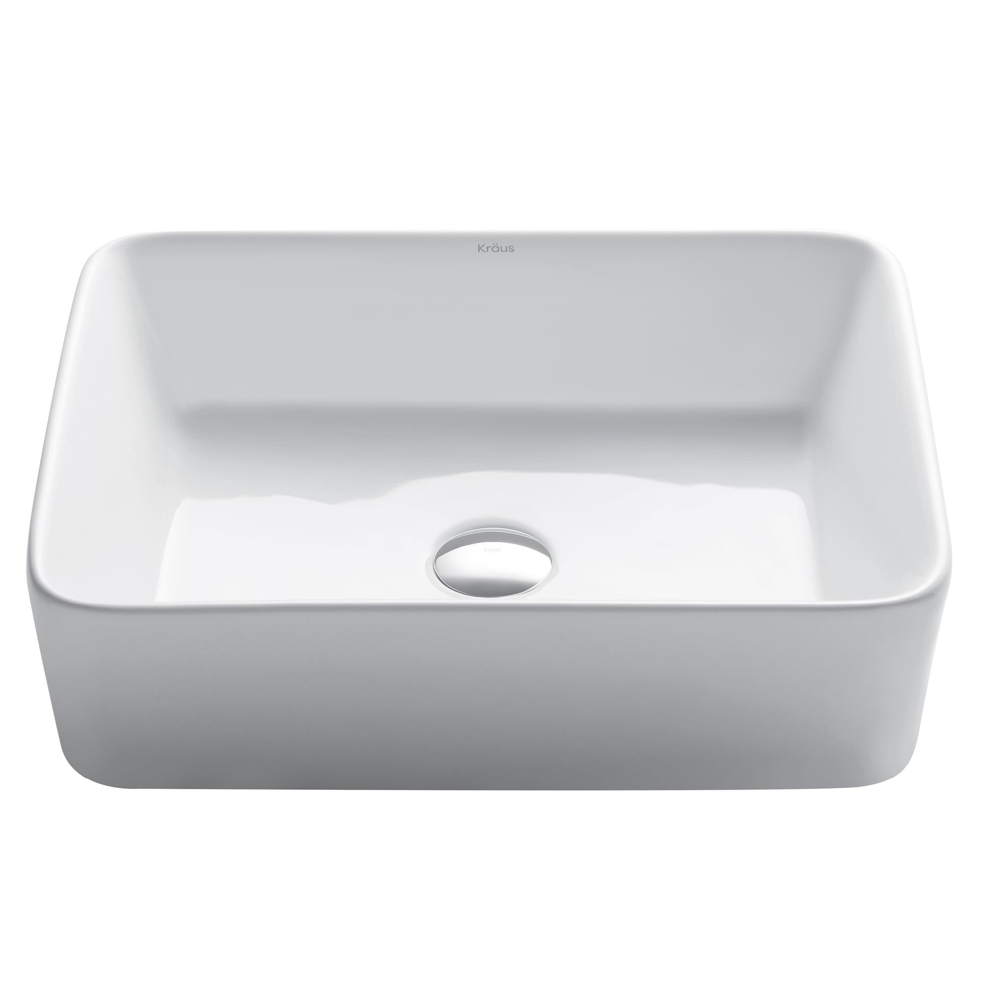 Thin ceramics Rectangular Vessel Bathroom Sink