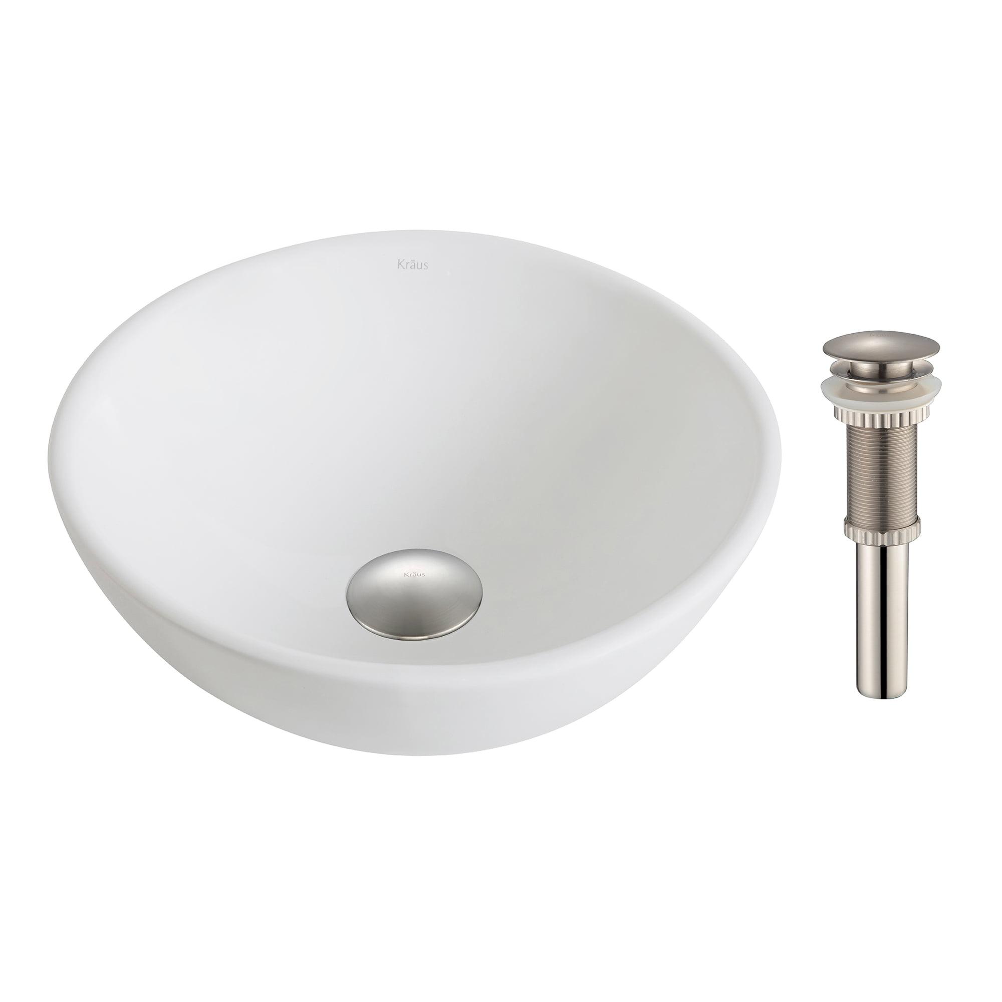 KRAUS Elavo™ Thin Ceramics Vessel Bathroom Sink