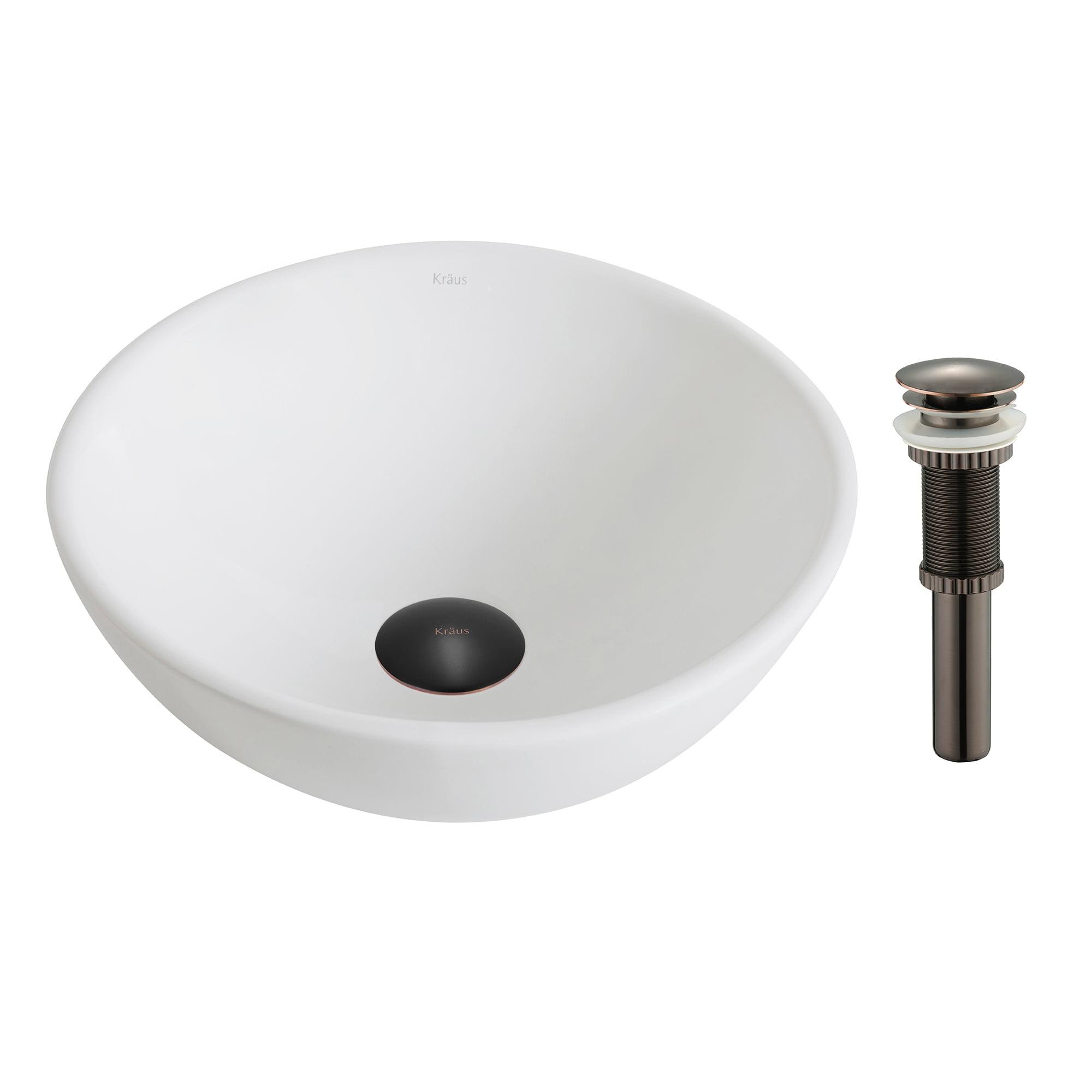 KRAUS Elavo™ Thin Ceramics Vessel Bathroom Sink