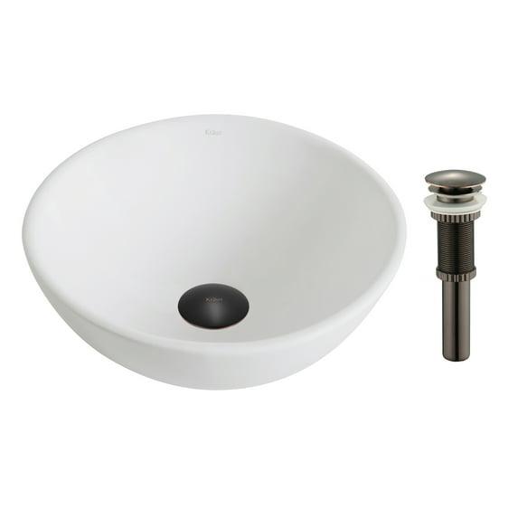 Kraus KRAUS Elavo™ Thin Ceramics Vessel Bathroom Sink KCV-341-ORB