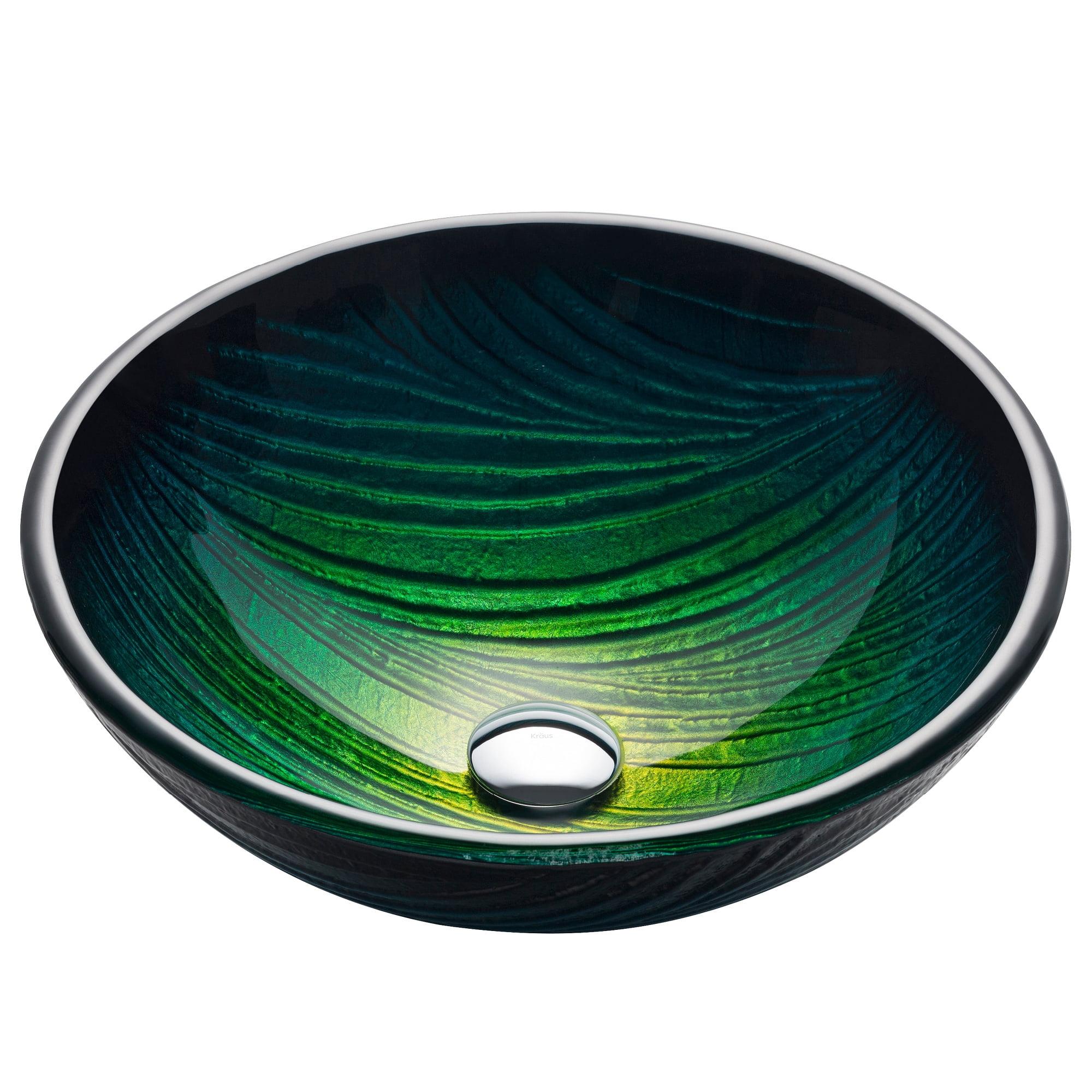 Nei Glass Circular Vessel Bathroom Sink