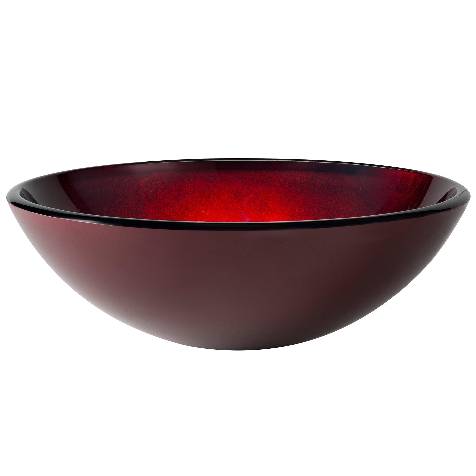 Irruption Glass Circular Vessel Bathroom Sink