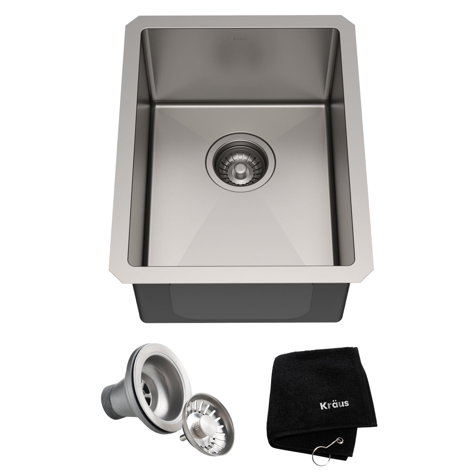 KRAUS Standart Pro Undermount 16 Gauge Stainless Steel Bar Kitchen Sink