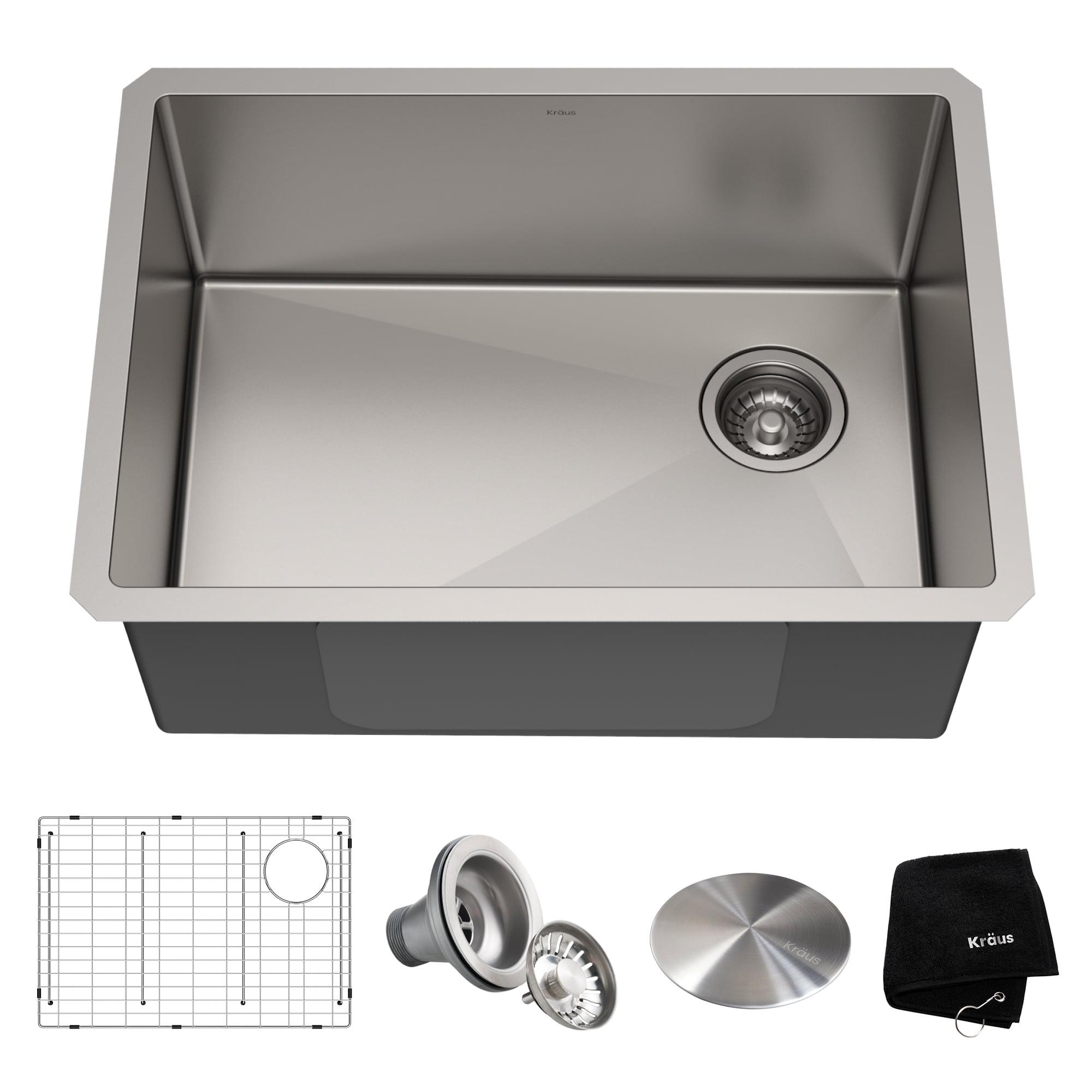 KRAUS Standart Pro Undermount 16 Gauge Stainless Steel Kitchen Sink