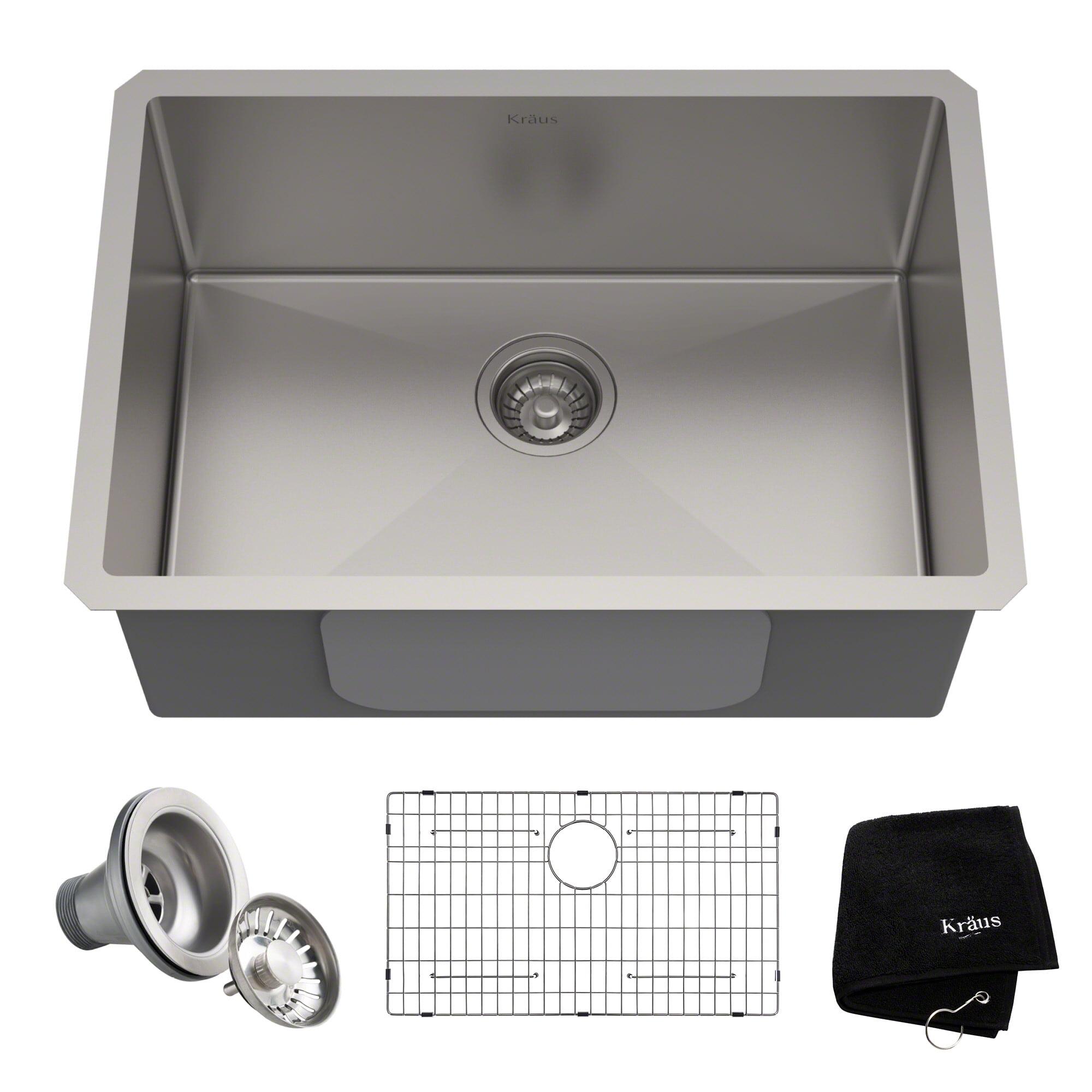 KRAUS Standart PRO™ Undermount 16 Gauge Stainless Steel Kitchen Sink