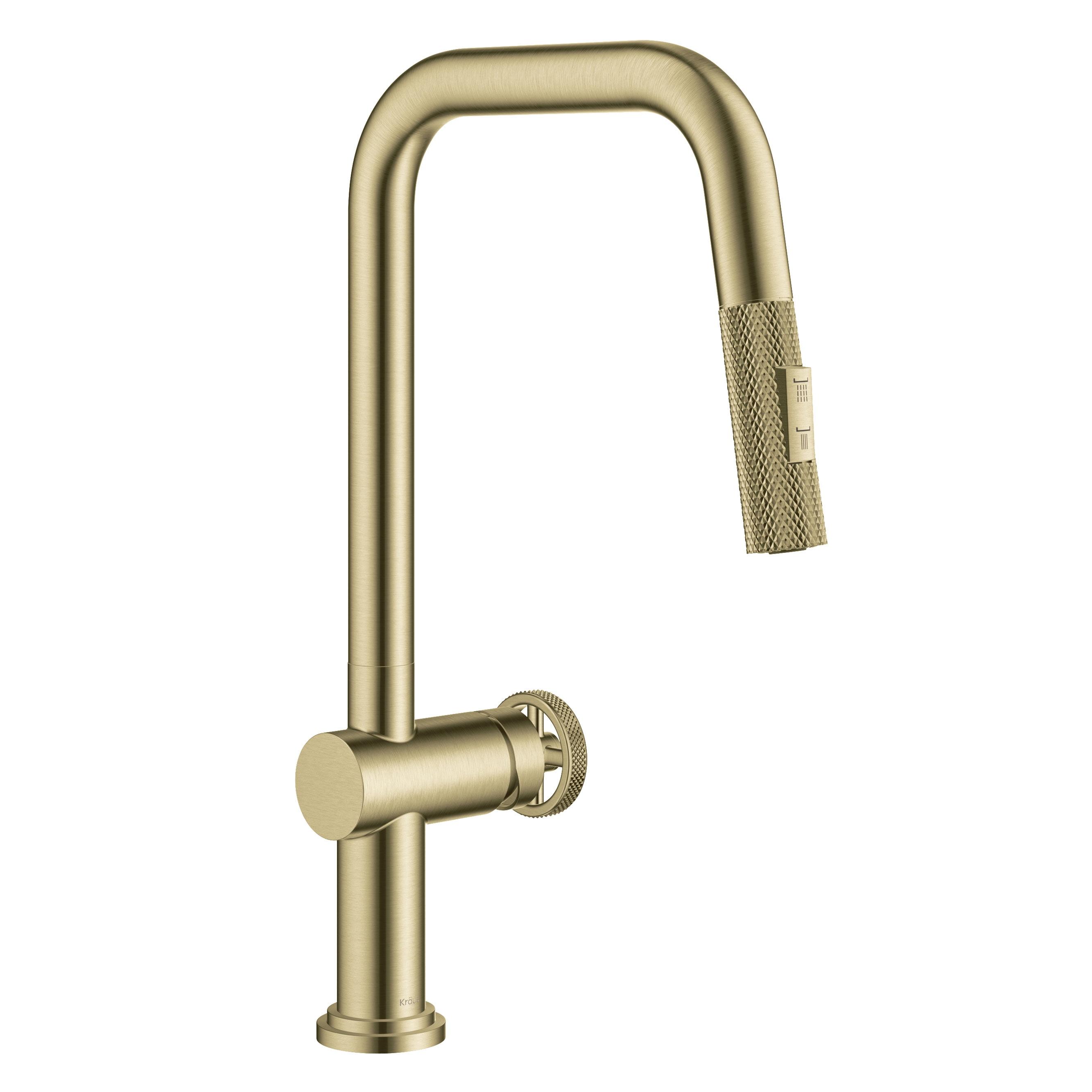 Urbix Industrial Pull-Down Single Handle Kitchen Faucet