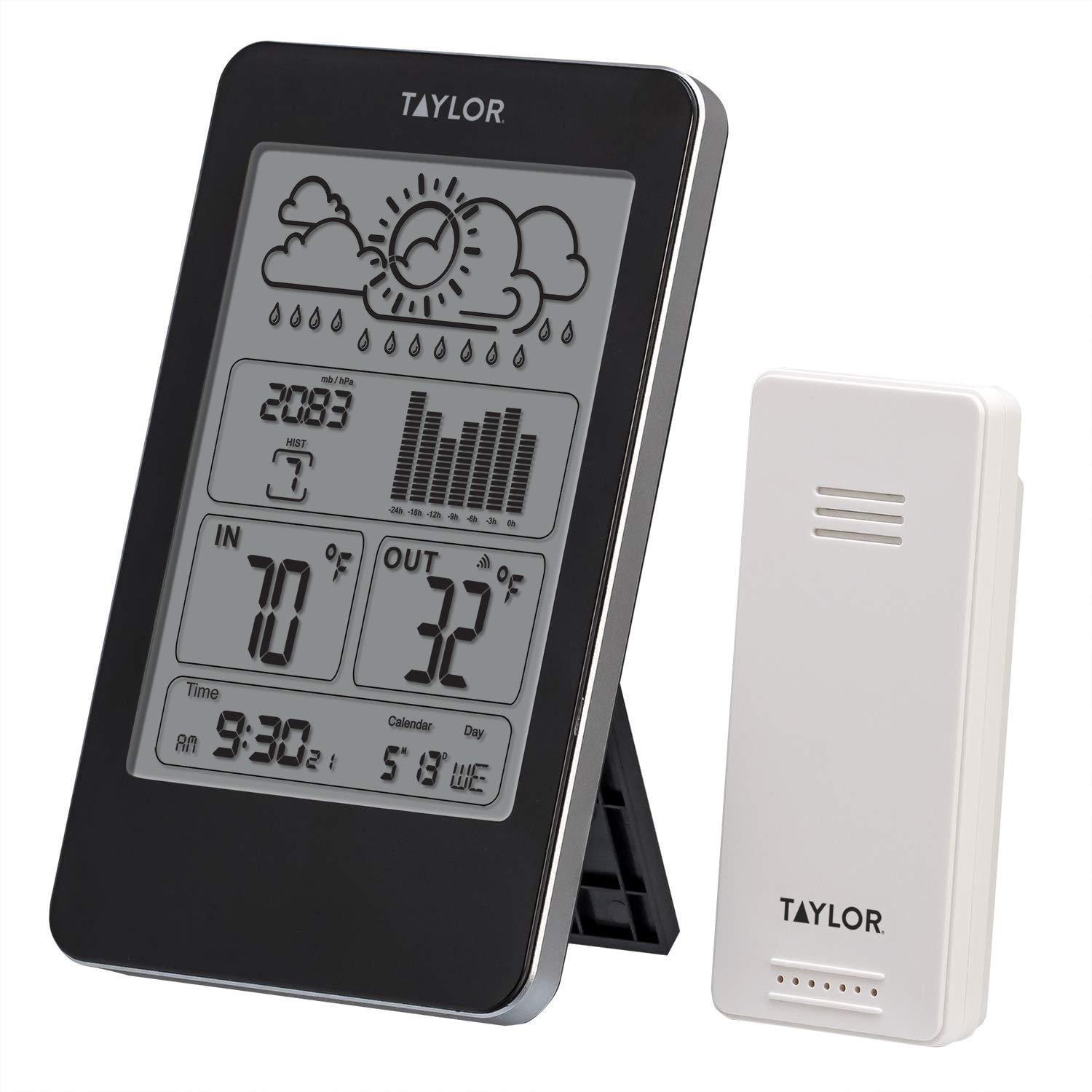 Taylor Taylor Digital Indoor/Outdoor Thermometer and Barometer with Wireless Remote