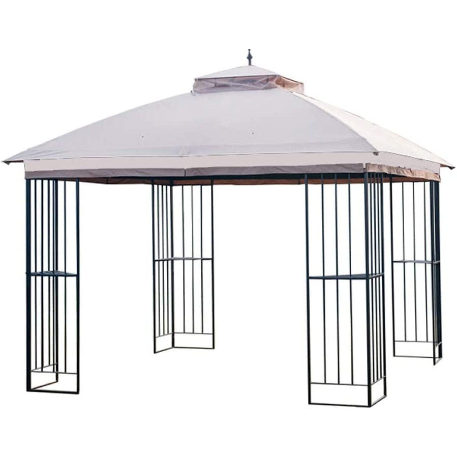 KUF Replacement Canopy for The Garden Treasures Steel Finial Gazebo - Standard 350 - Beige