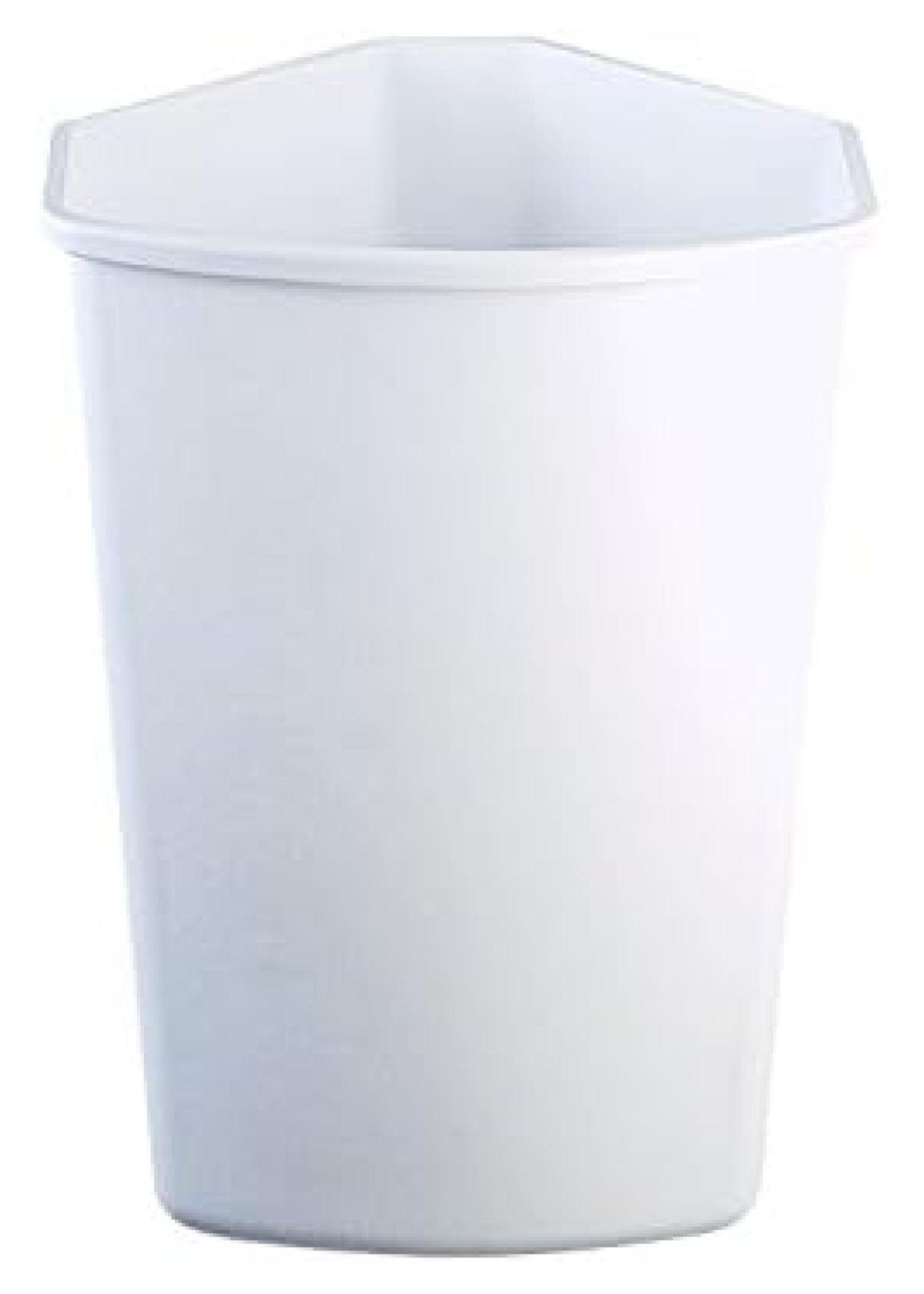Bennium KV FERRC PB32W 32 Qt. Replacement Waste Bin for Center, White, Plastic