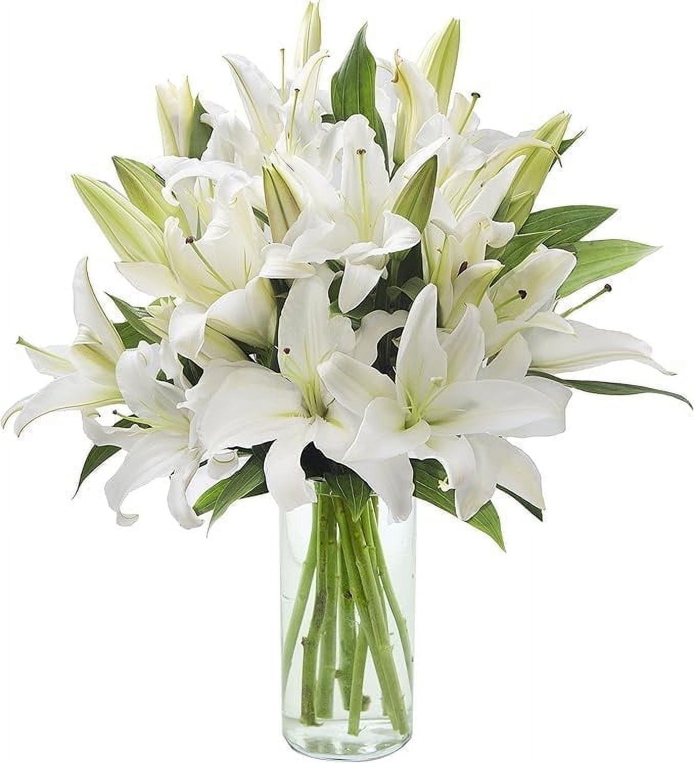 KaBloom : 10 White Lilies, Next-Day Delivery, Gift for Every Occasion.