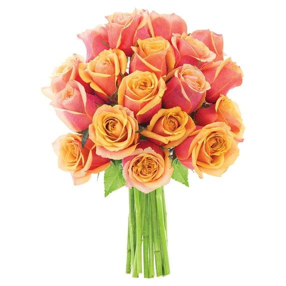 KaBloom :18 Orange Roses, Next-Day Delivery, Gift for Every Occasion.
