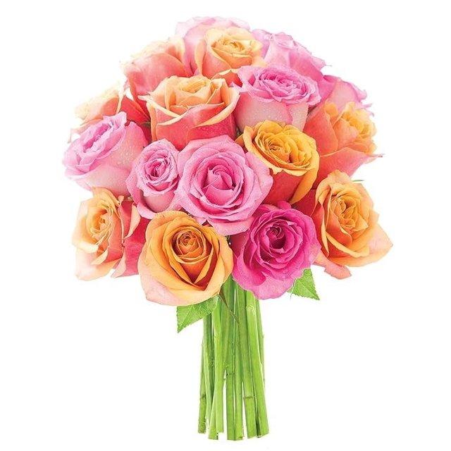 KaBloom :18 Orange Roses, Next-Day Delivery, Gift for Every Occasion.