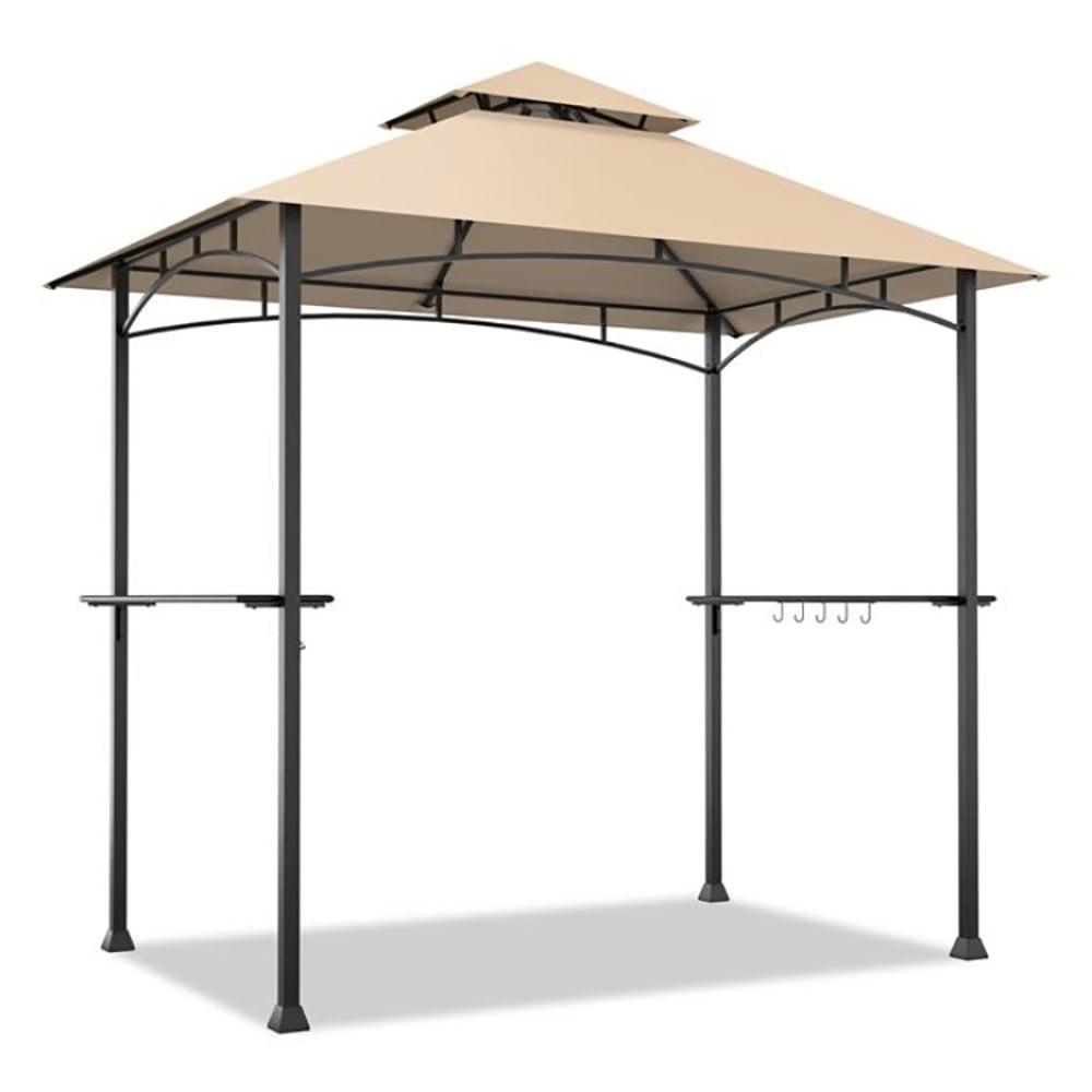 Kadyn Canopy Party Tent, Party Tent Gazebo, 8 x 5 Feet 2-Tier BBQ Grill Gazebo Barbecue Canopy