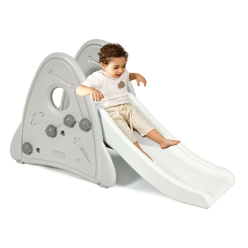 Costway Baby Slide Indoor First Play Climber Slide Set for Boys Girls Gray