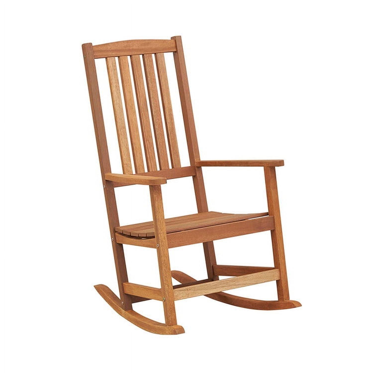Tangkula Rocking Chair High-Back Outdoor Rocker with Smooth Rocking Base for Backyard
