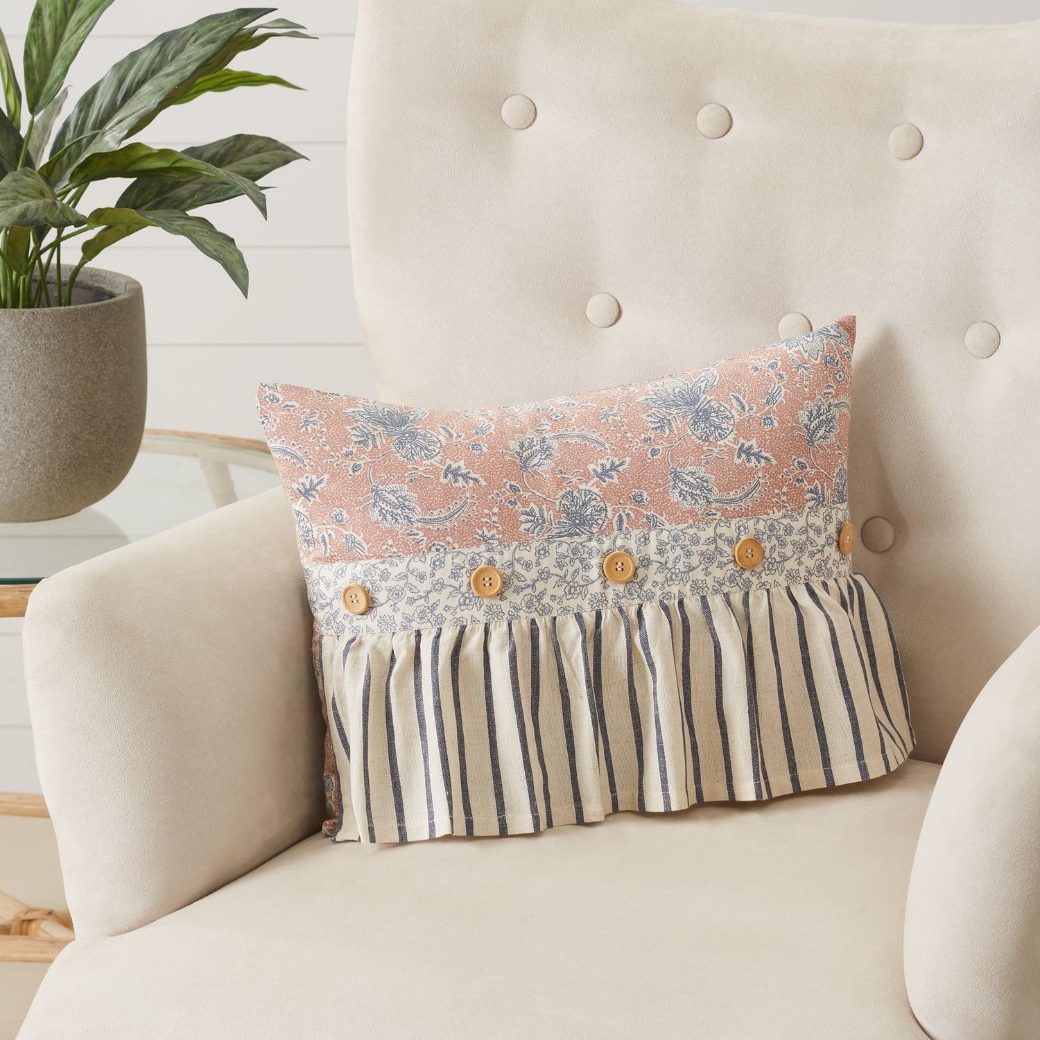 VHC Brands Cotton Reversible Throw Pillow