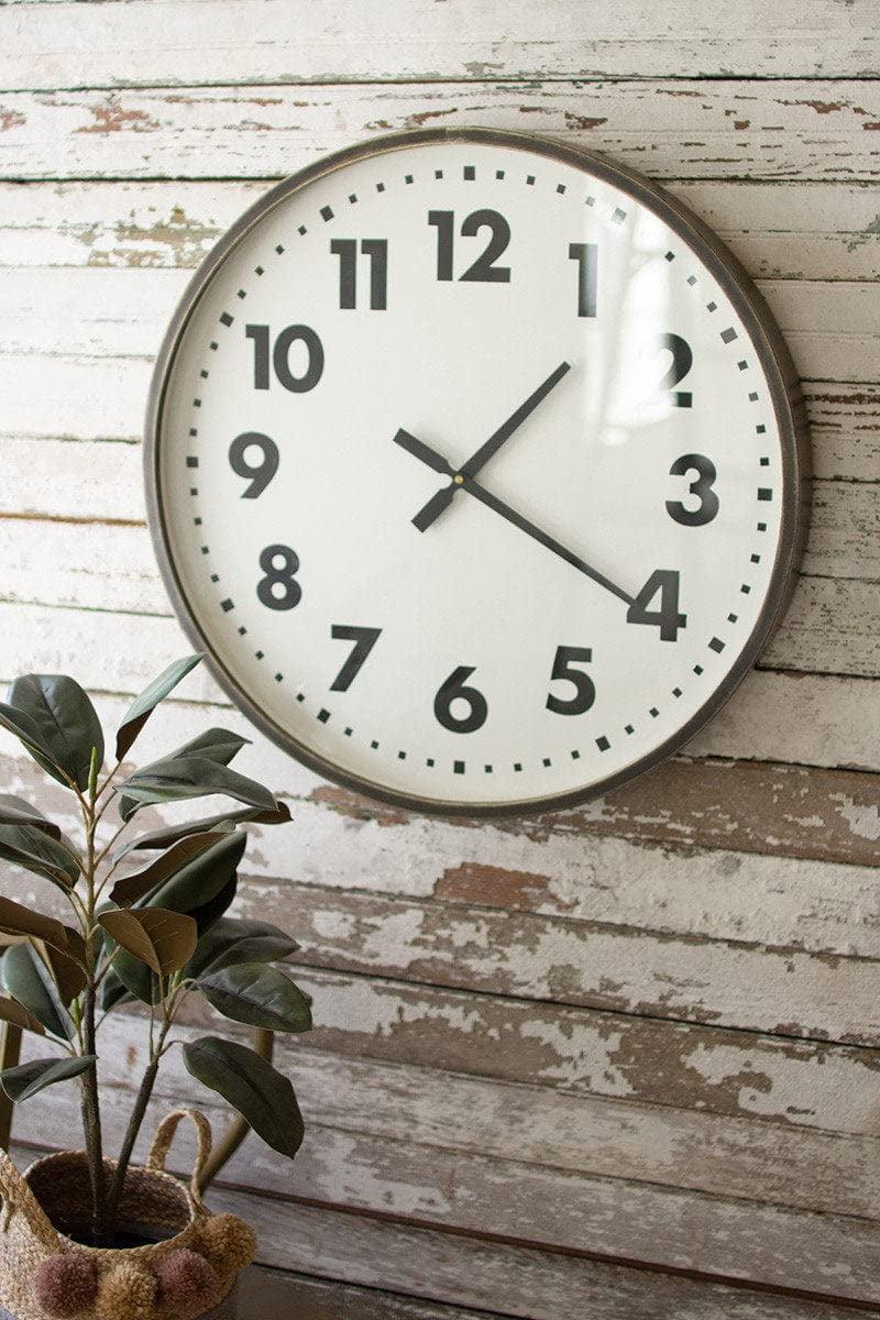 Tessa Round Wall Clock - 24"W