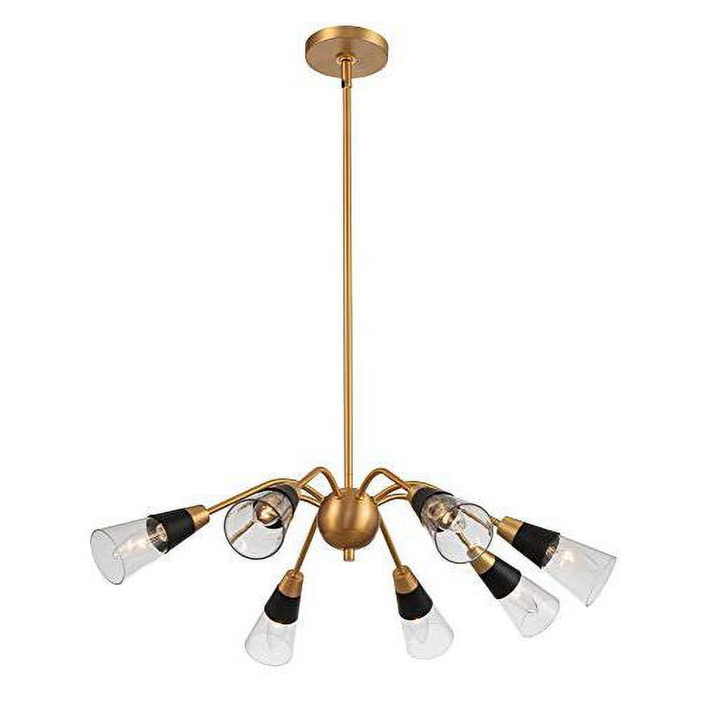 Ponti 8 - Light Steel Dimmable Sputnik Sphere Chandelier