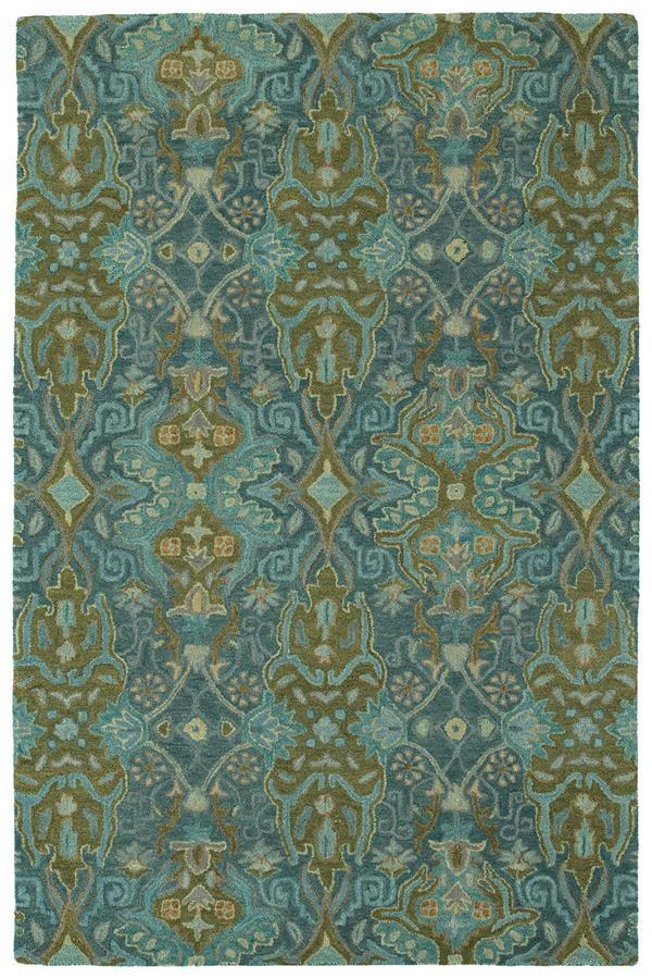 Amaranta Blue Handmade Wool 8' x 10' Tufted Rug