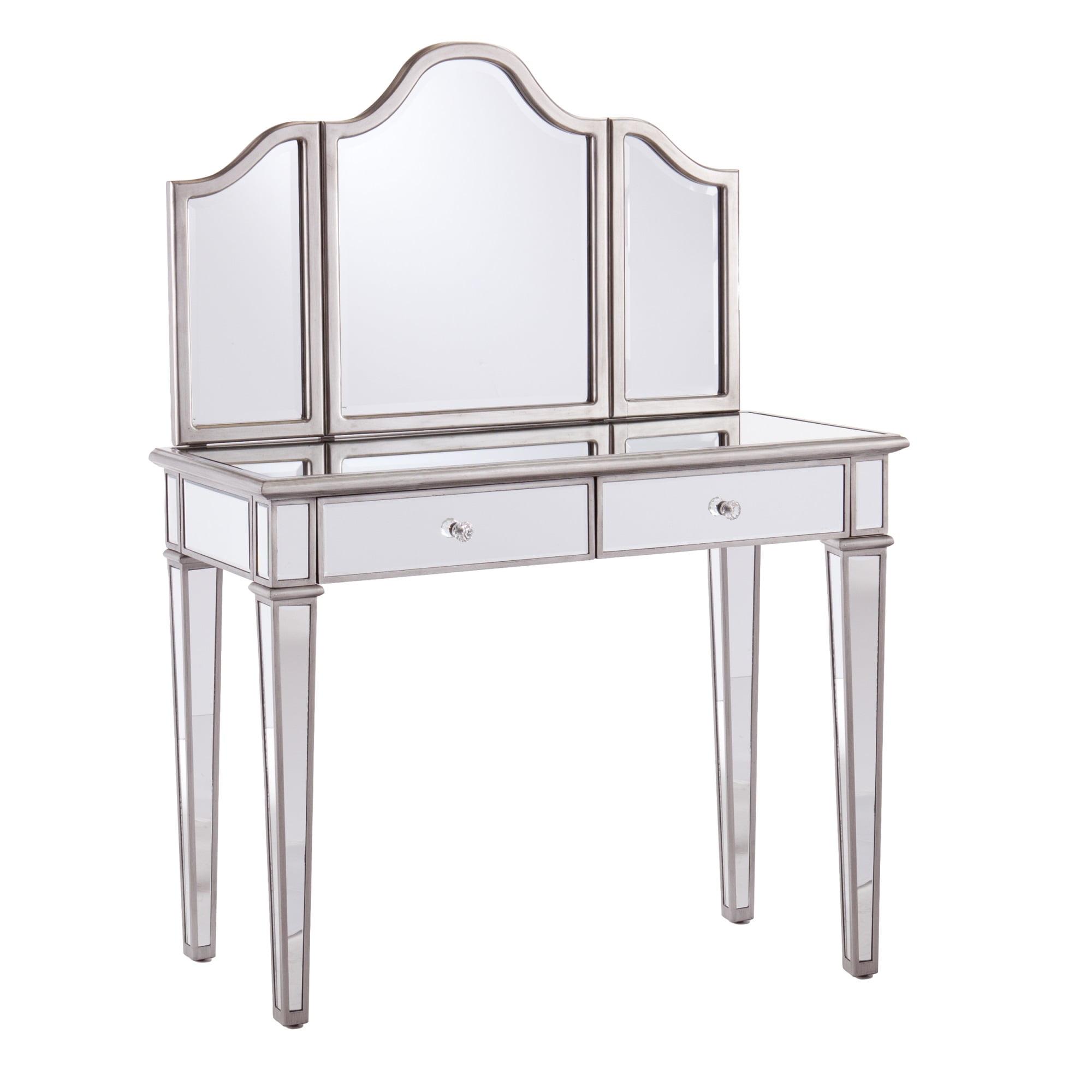 Kalla 2pc Mirrored Vanity Set with Storage