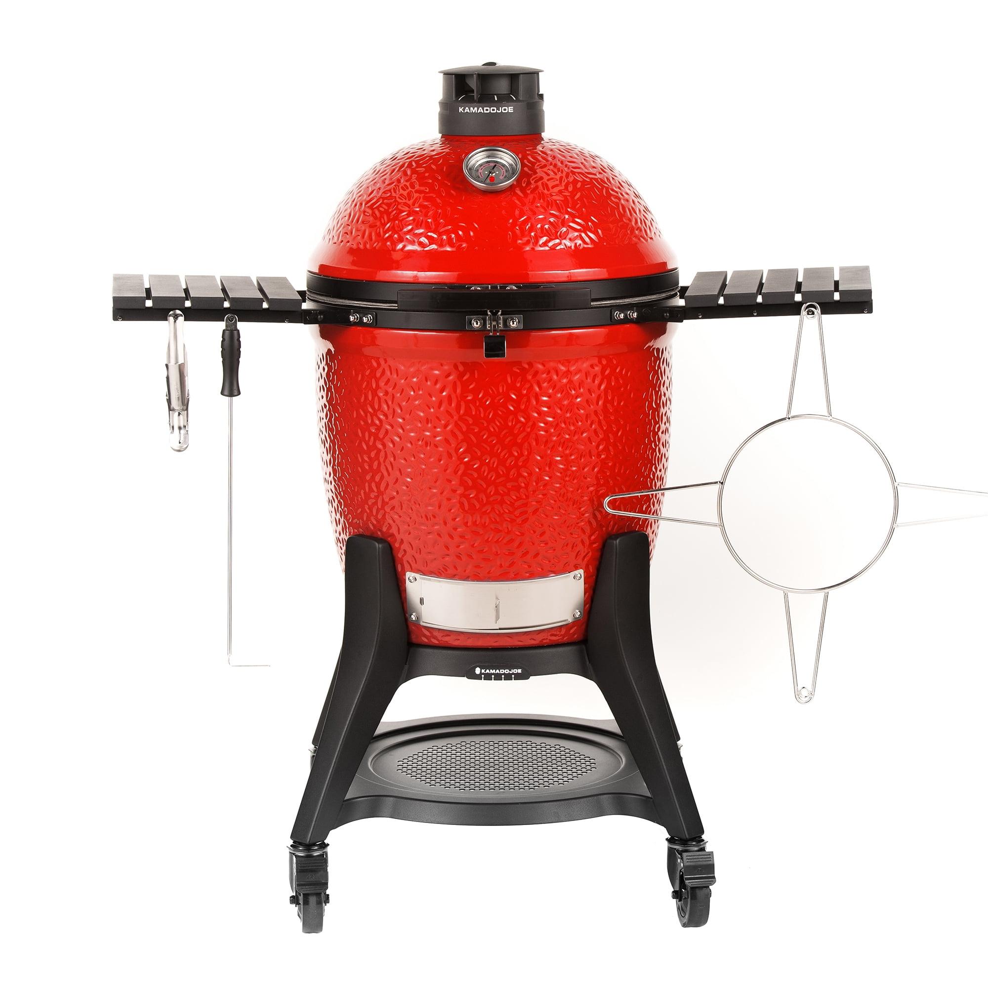 Kamado Joe Classic Joe III 18-inch Charcoal Grill in Red