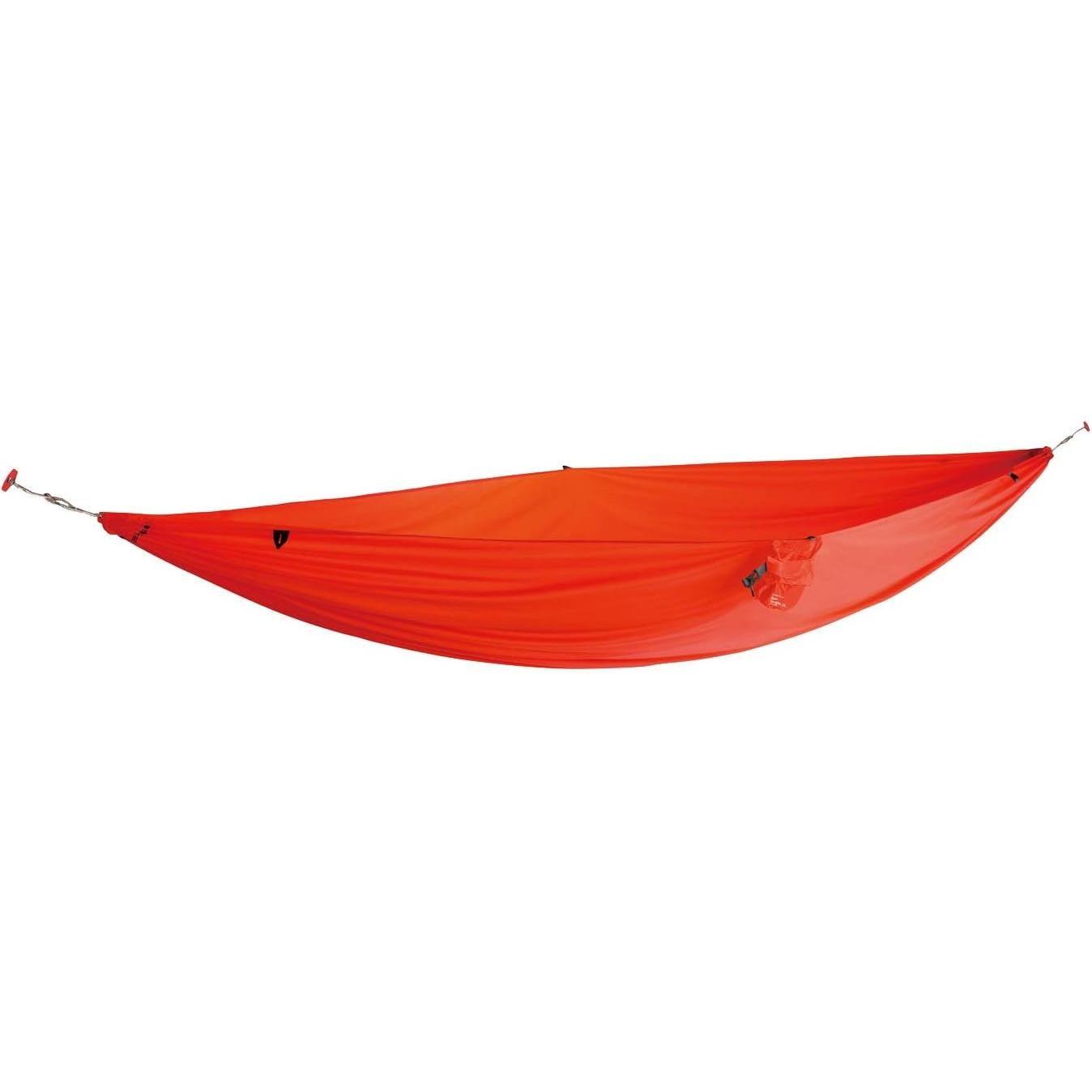 Kammok Roo Single Ultralight Hammock with Stuff Sack, Waterproof Ripstop Nylon, Gear Loops, Pocket Sized for Camping and Backpacking, Ember Orange