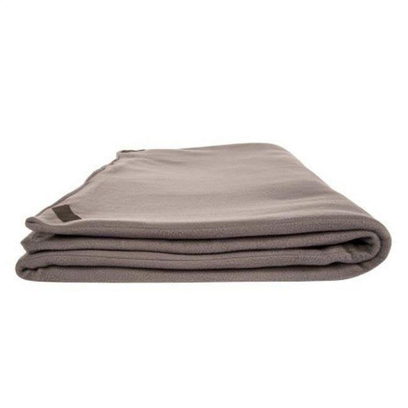 Gray Polyester Fleece Camping Cot Pad, 24 x 8 Inches