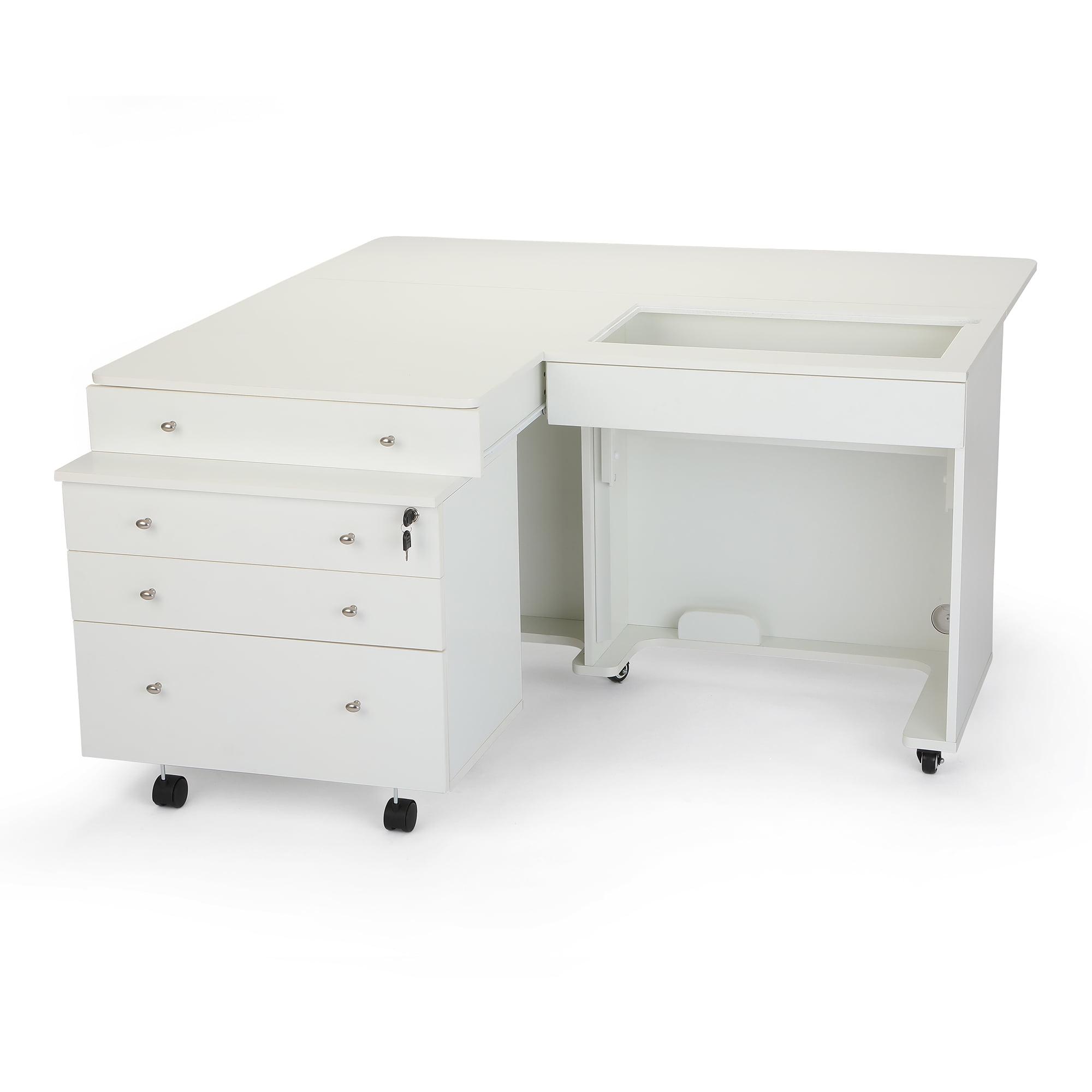 Arrow Sewing Kangaroo & Joey Hydraulic Lift Sewing Cabinet and Storage Caddy Combo by Kangaroo Sewing Furniture