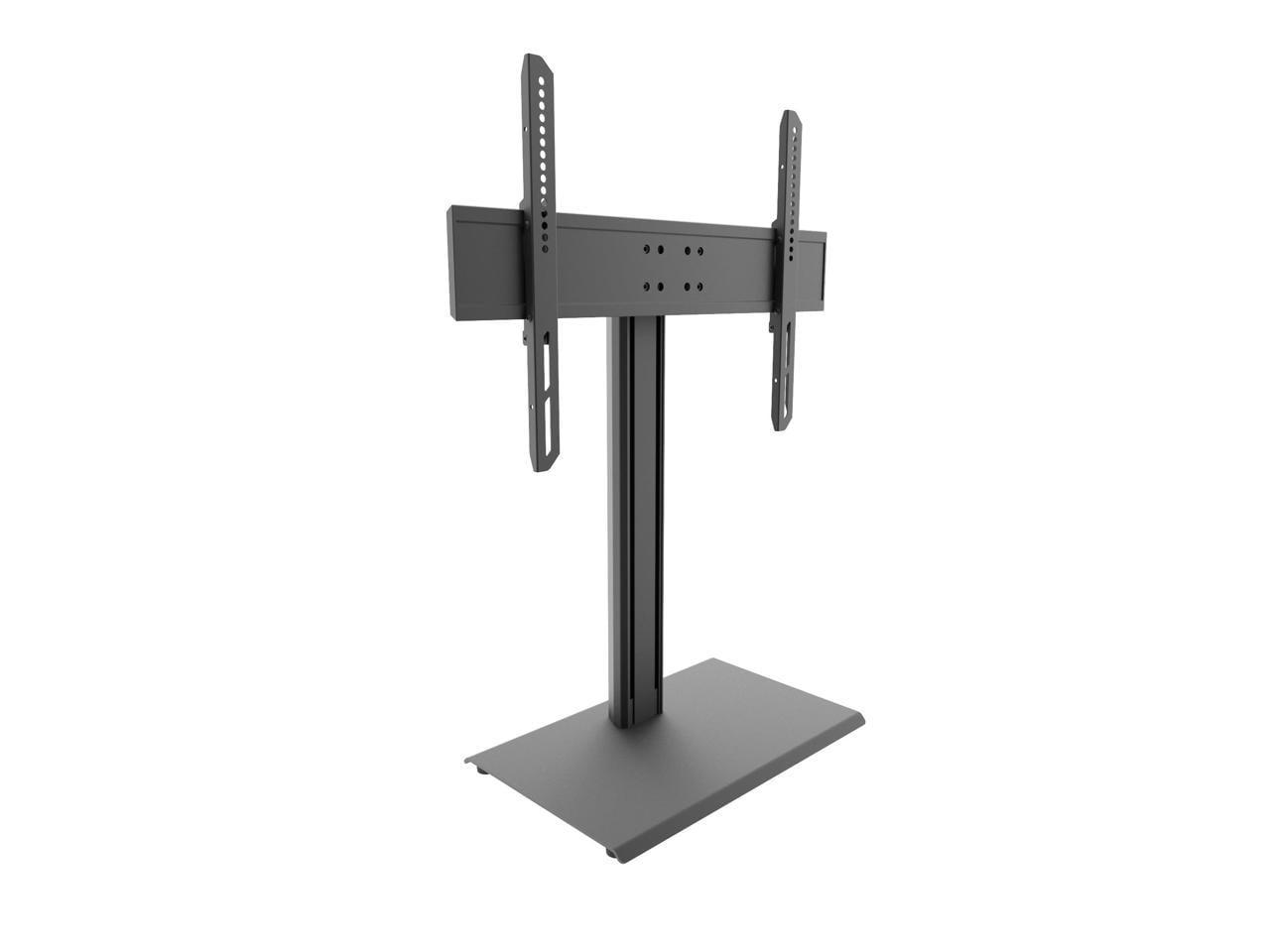 Adjustable Swivel 25.6" Black Desktop TV Stand for 37"-65"