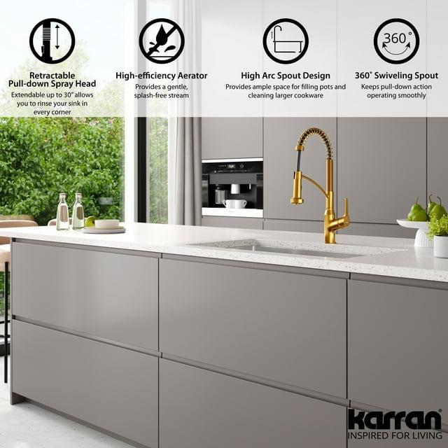 Karran Scottsdale Single-Handle Pull-Down Sprayer Kitchen Faucet