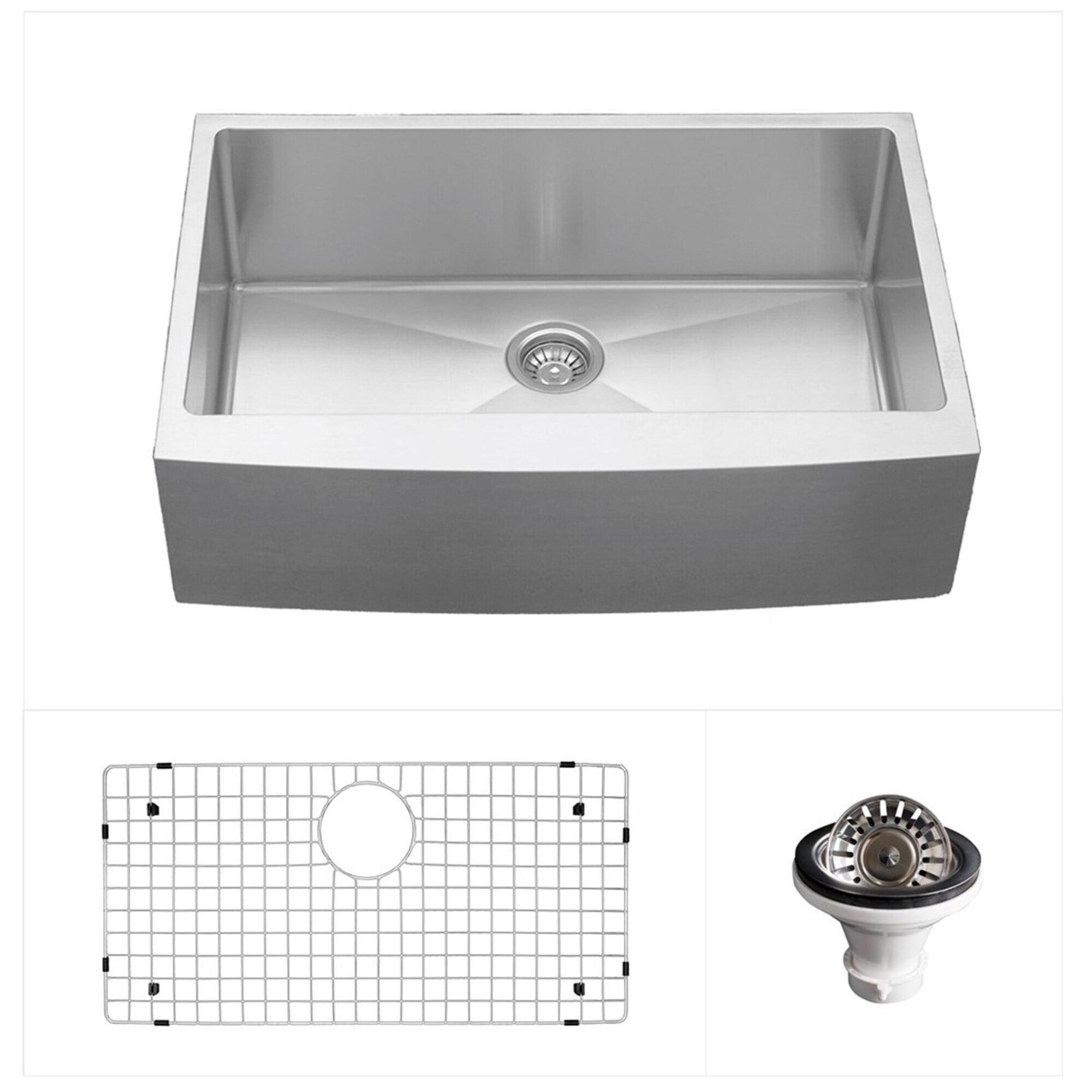 Stainless Steel 30'' Farmhouse Single Bowl Kitchen Sink