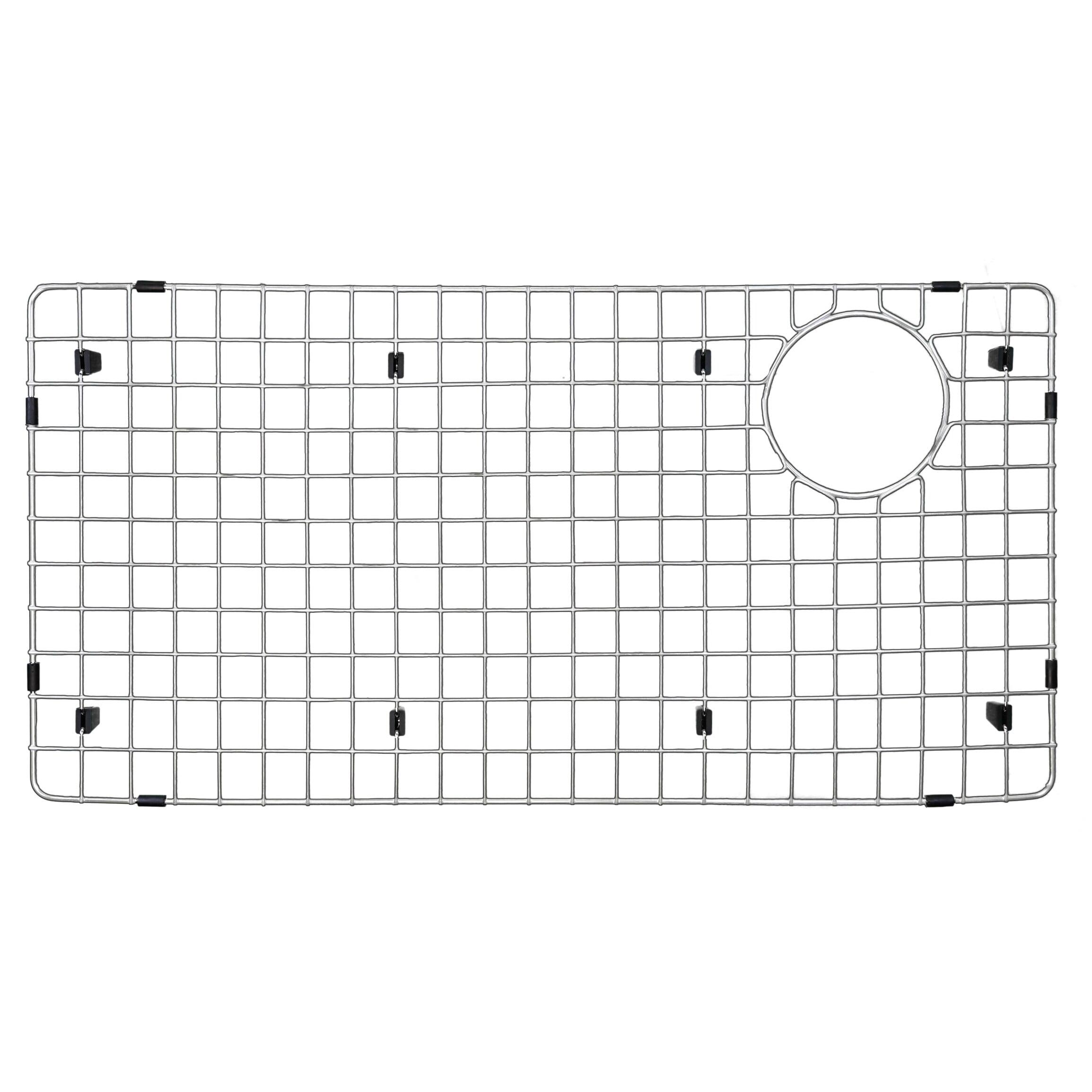 Karran 27-3/4 In. X 13-3/4 In. Stainless Steel Bottom Grid Fits on Qt-722 and Qu-722