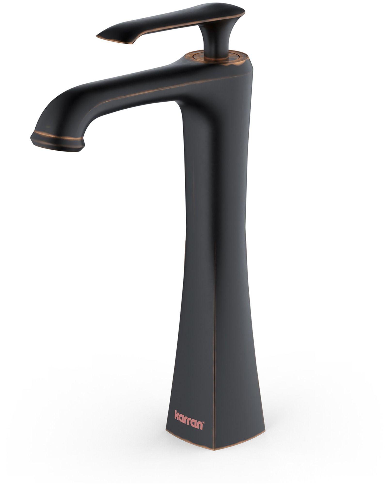 Woodburn Oil Rubbed Bronze Vessel Bathroom Faucet with Pop-Up Drain