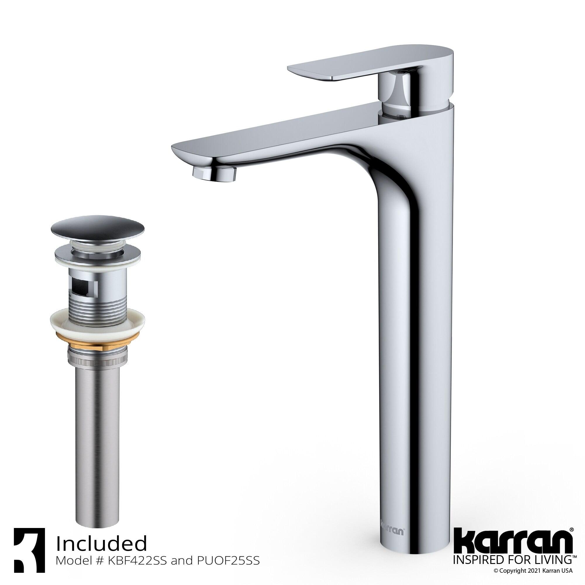 Kayes Stainless Steel Single Handle Vessel Bathroom Faucet