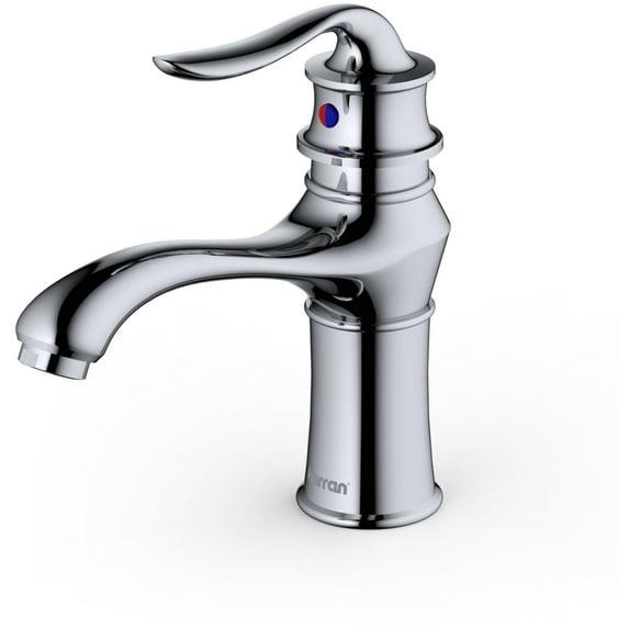 Karran Dartford Single Handle Single Hole Basin Bathroom Faucet With Matching Pop-up Drain