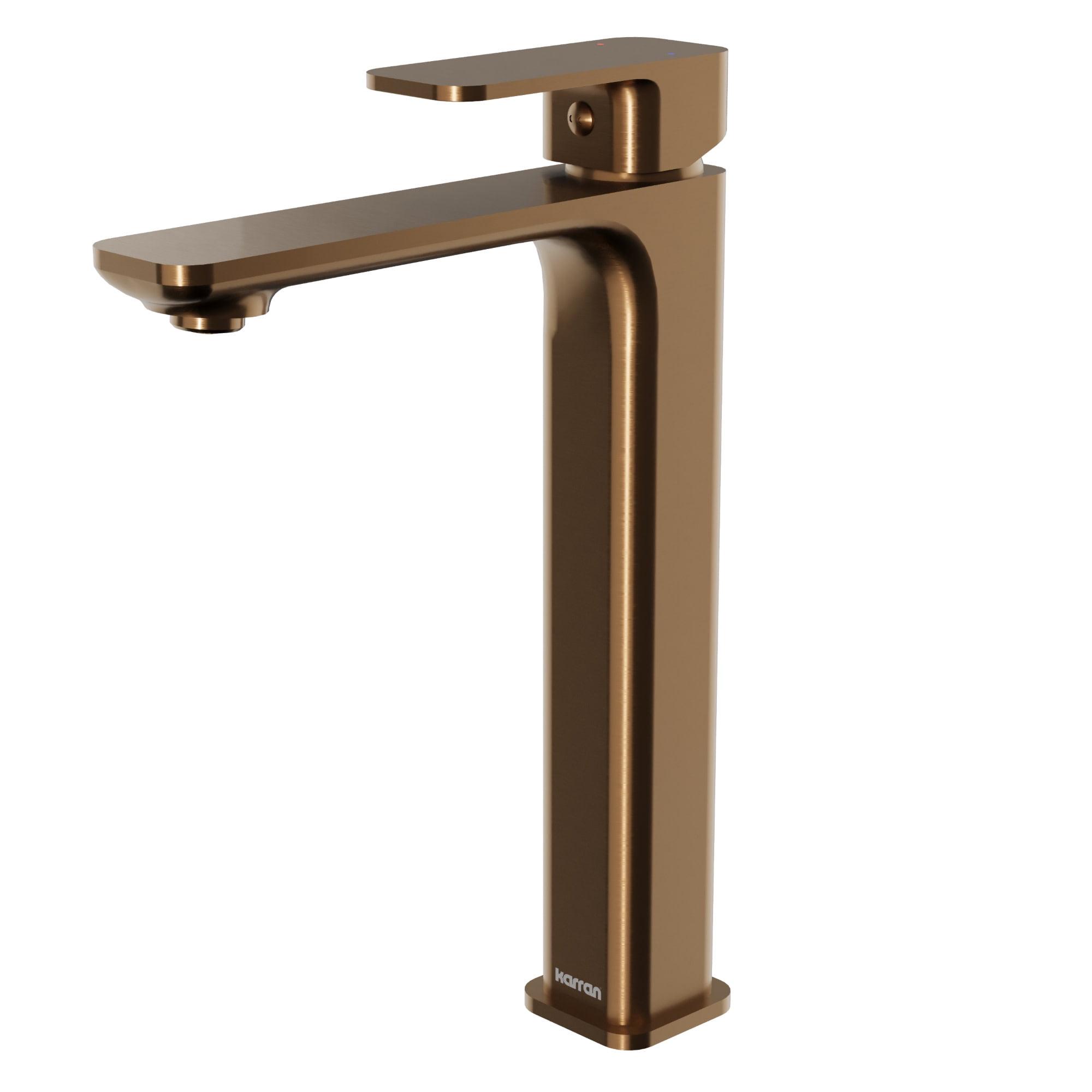 Venda Brushed Copper Single-Handle Vessel Bathroom Faucet