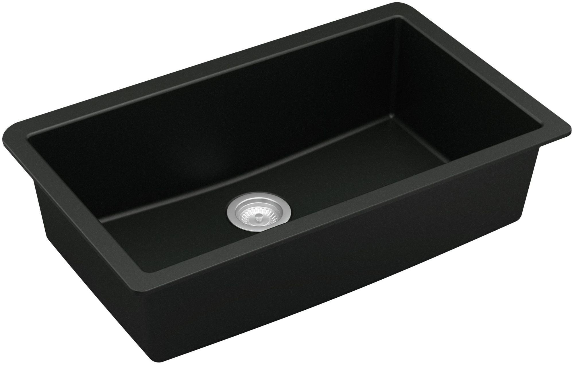 Karran Quartz 32-1/4'' X 19-1/4'' Large Single Bowl Undermount Kitchen Sink