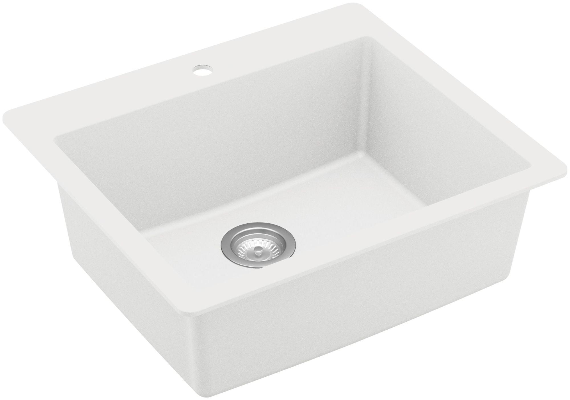 Karran Quartz 25'' X 22'' Single Bowl Drop-in Kitchen Sink