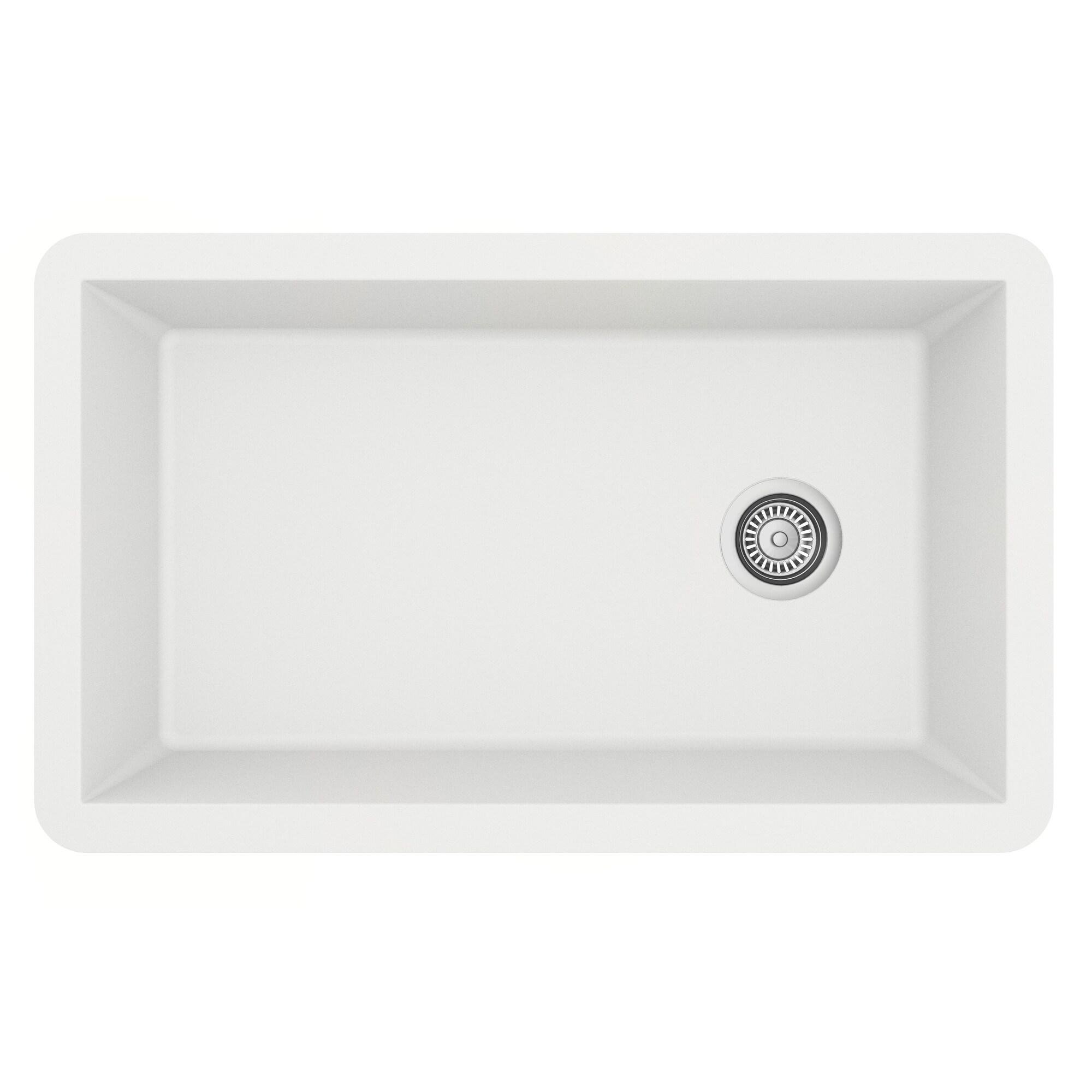 Karran Undermount Quartz Composite 31-3/4'' X 19-1/4'' Single Bowl Kitchen Sink