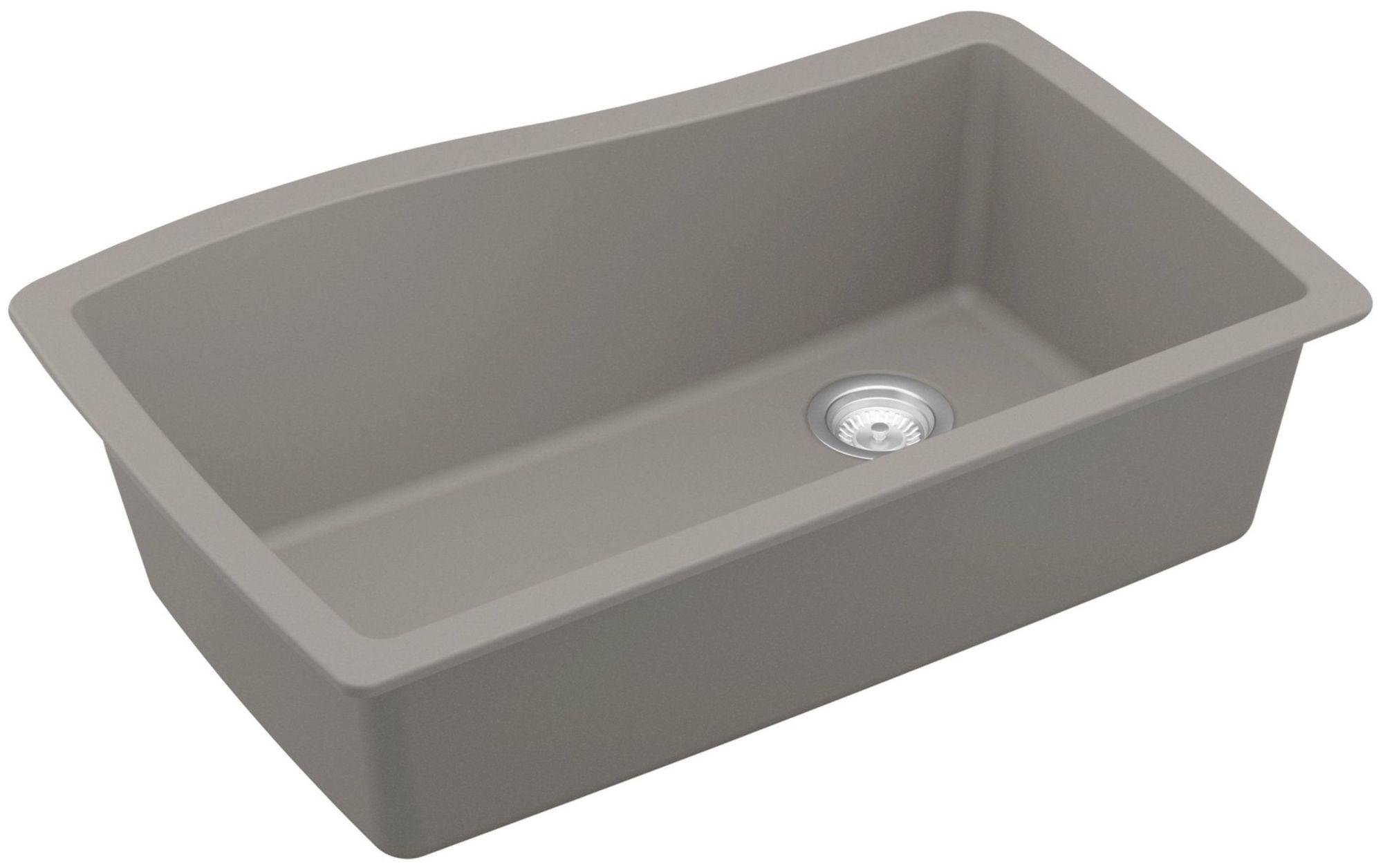 Karran Karran Undermount Quartz Composite 33-1/2'' X 21'' Single Bowl Kitchen Sink QU-722-CN