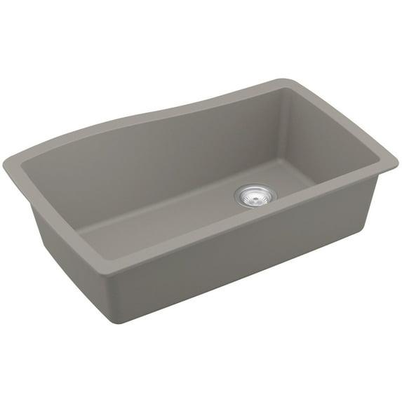 Karran Karran Undermount Quartz Composite 33-1/2'' X 21'' Single Bowl Kitchen Sink QU-722-CN