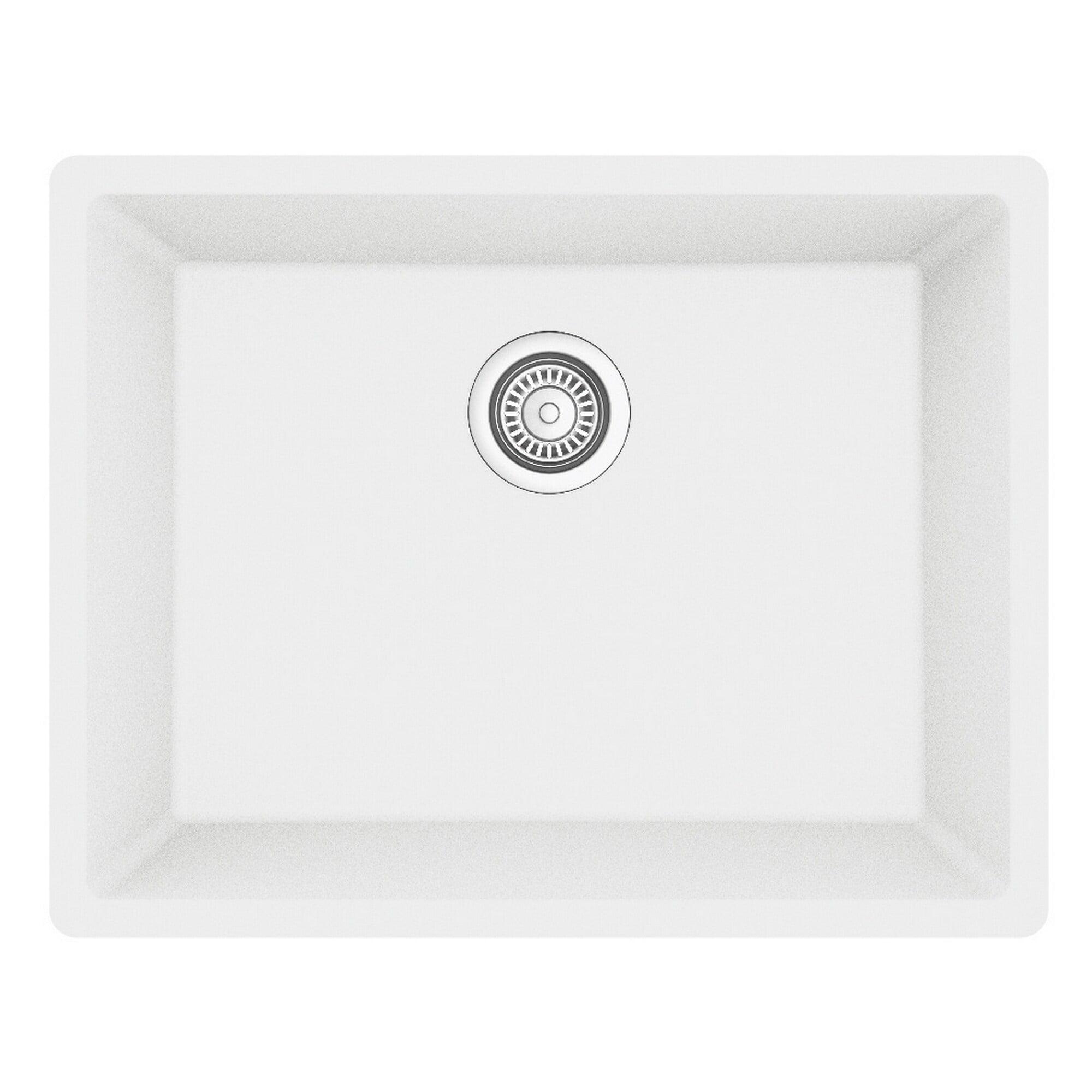 Karran Quartz 24-3/8'' X 19-1/8'' Single Bowl Undermount Kitchen Sink