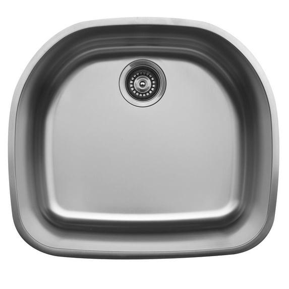 Karran Karran 18-Gauge Stainless Steel 22-5/8'' X 20-1/8'' Single Bowl Undermount Kitchen Sink U-2321