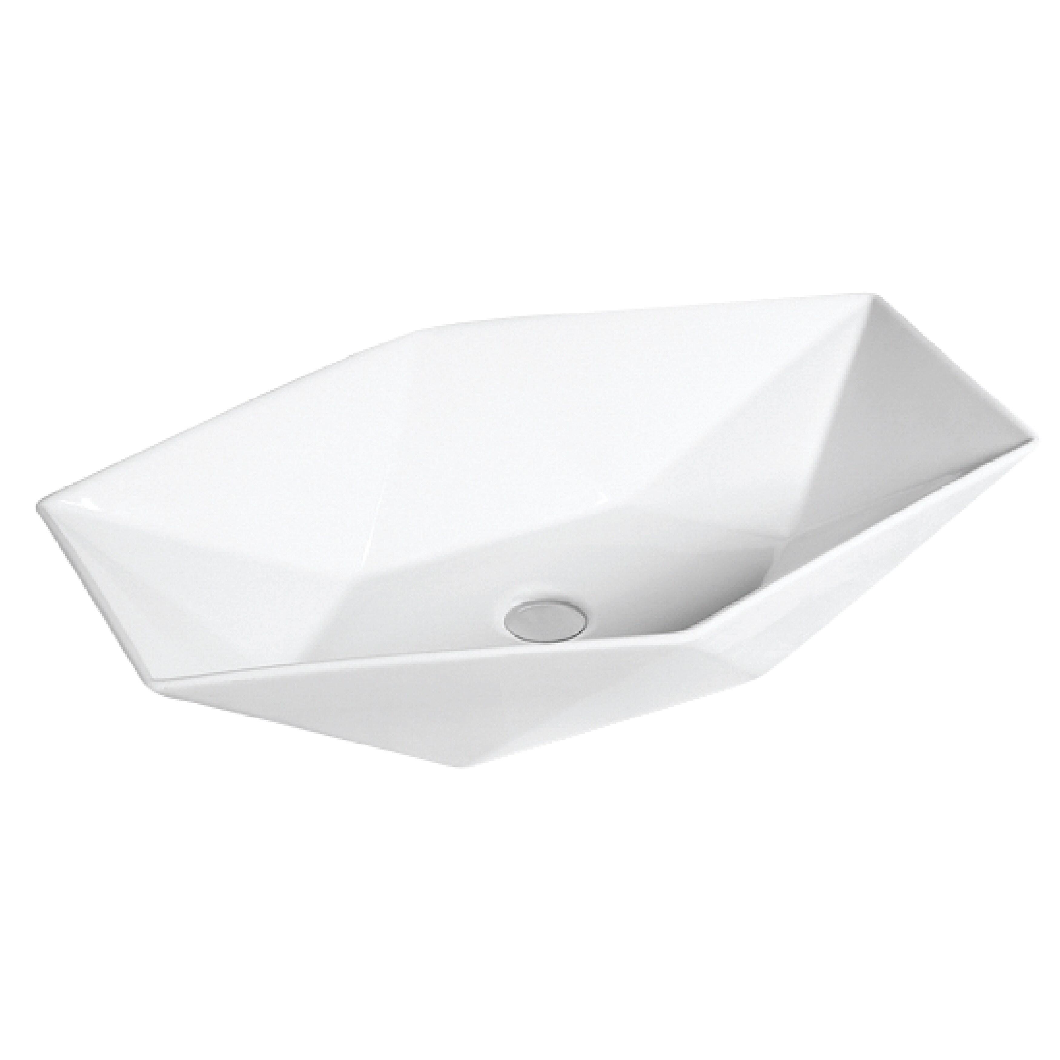 Valera 25" White Ceramic Undermount Bathroom Sink