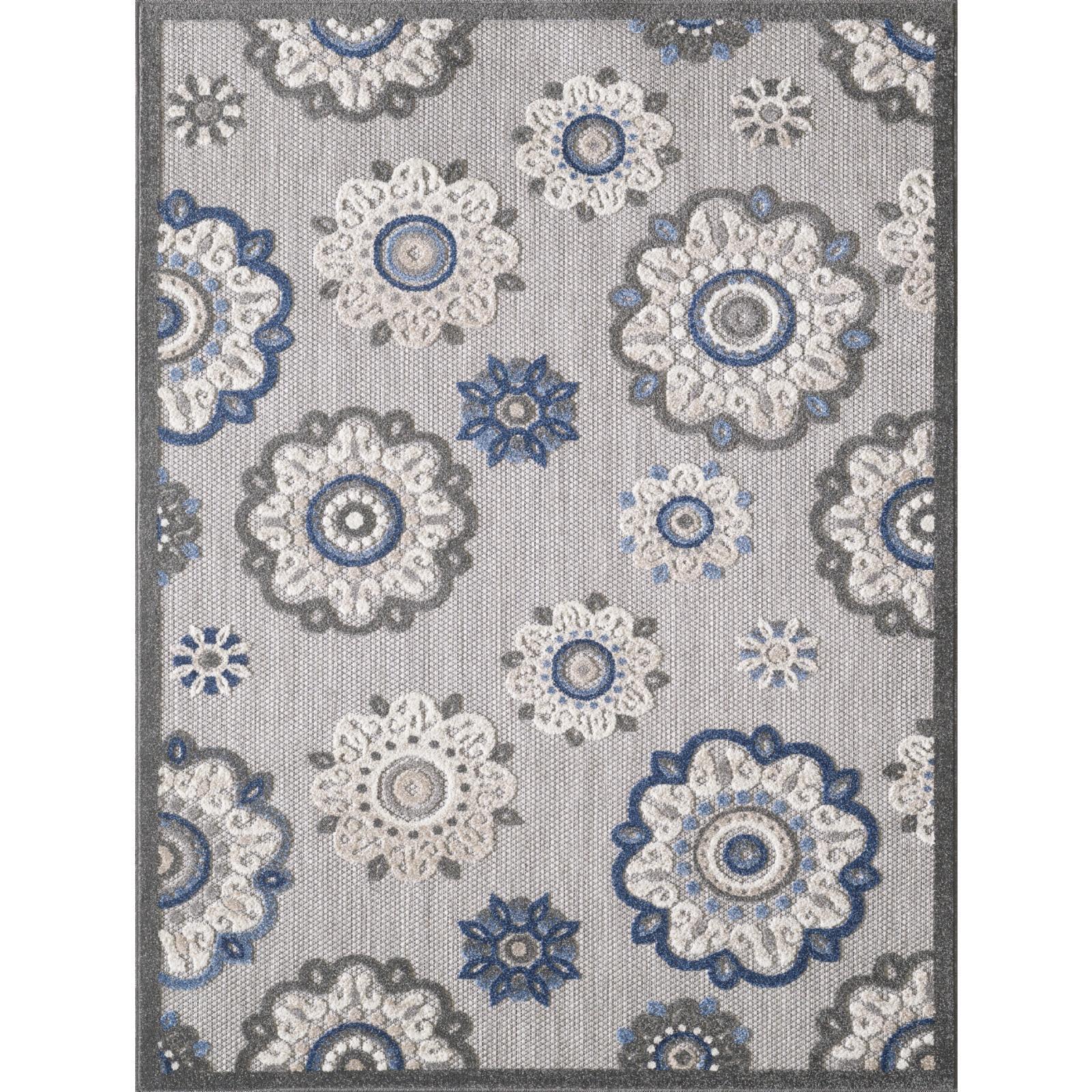Calla 6934 Ivory Suzani Area Rug, Size - 3'3" x 4'11"