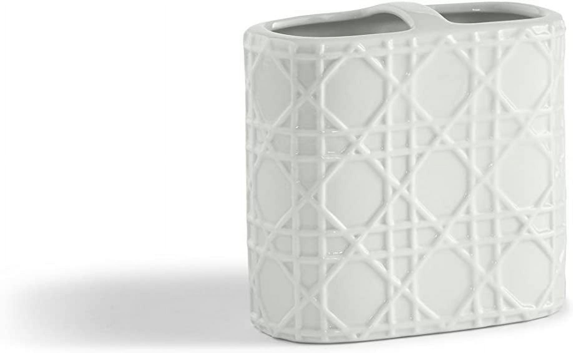 Kassatex Rattan Bath Accessories Toothbrush Holder