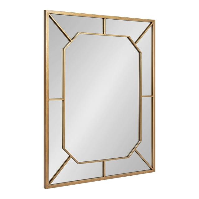 Kate and Laurel Ardithe Rectangle Metal Decorative Mirror, 24x30, Gold