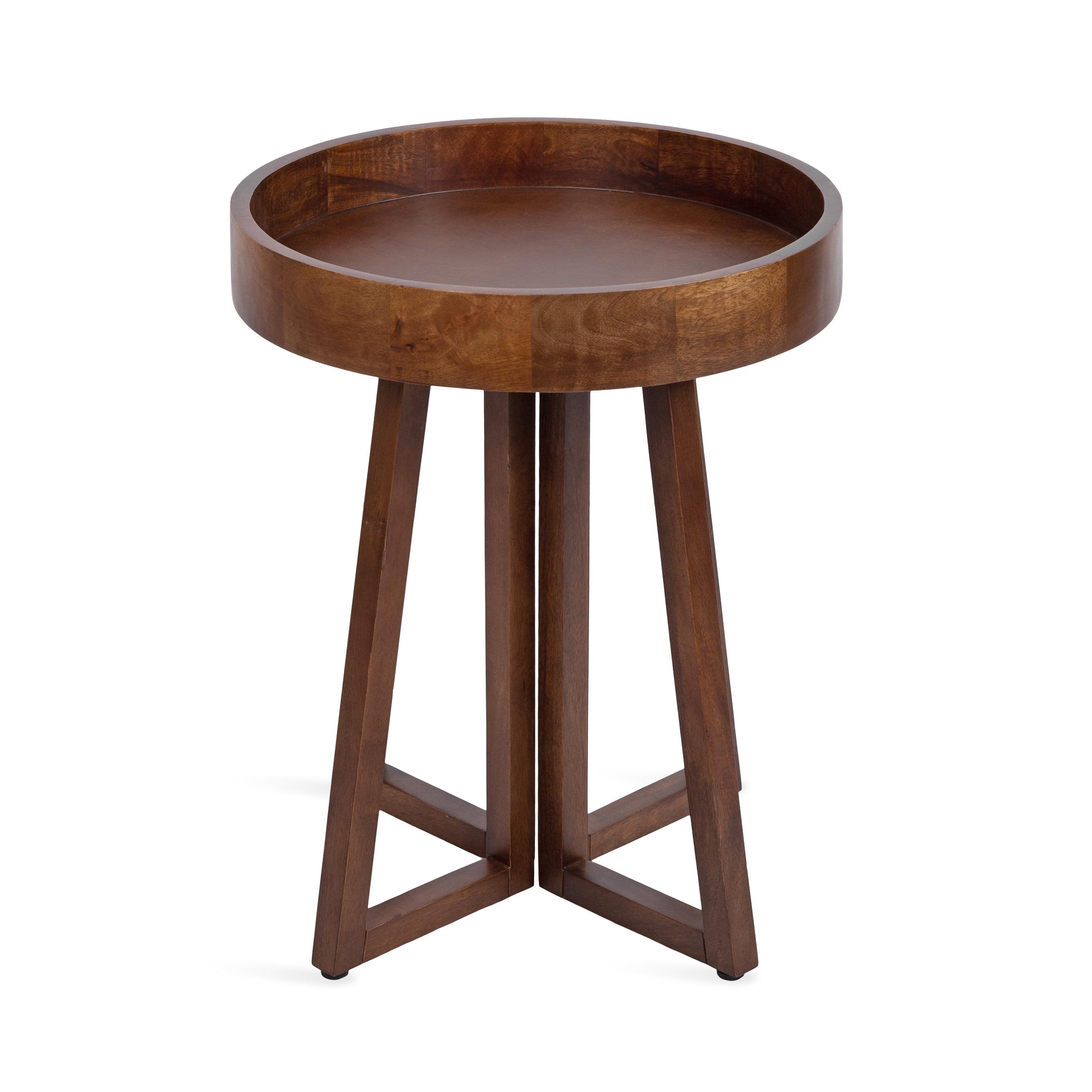 Kate and Laurel Avery Round Wood Side Table