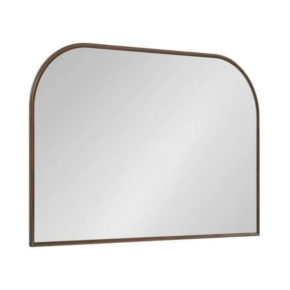 36" x 24" Caskill Framed Arch Wall Mirror Bronze - Kate & Laurel All Things Decor: Mantel Decor, No Assembly Required