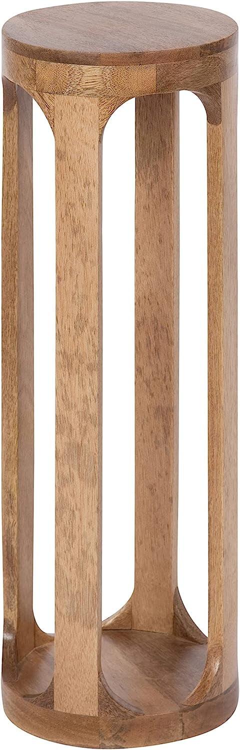 Kate and Laurel Dahl Round Wood Drink Table, 8x8x23, Natural